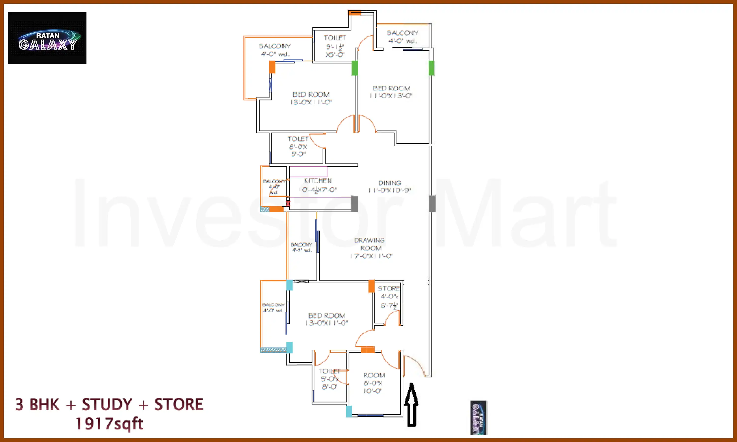 1917 Sqft