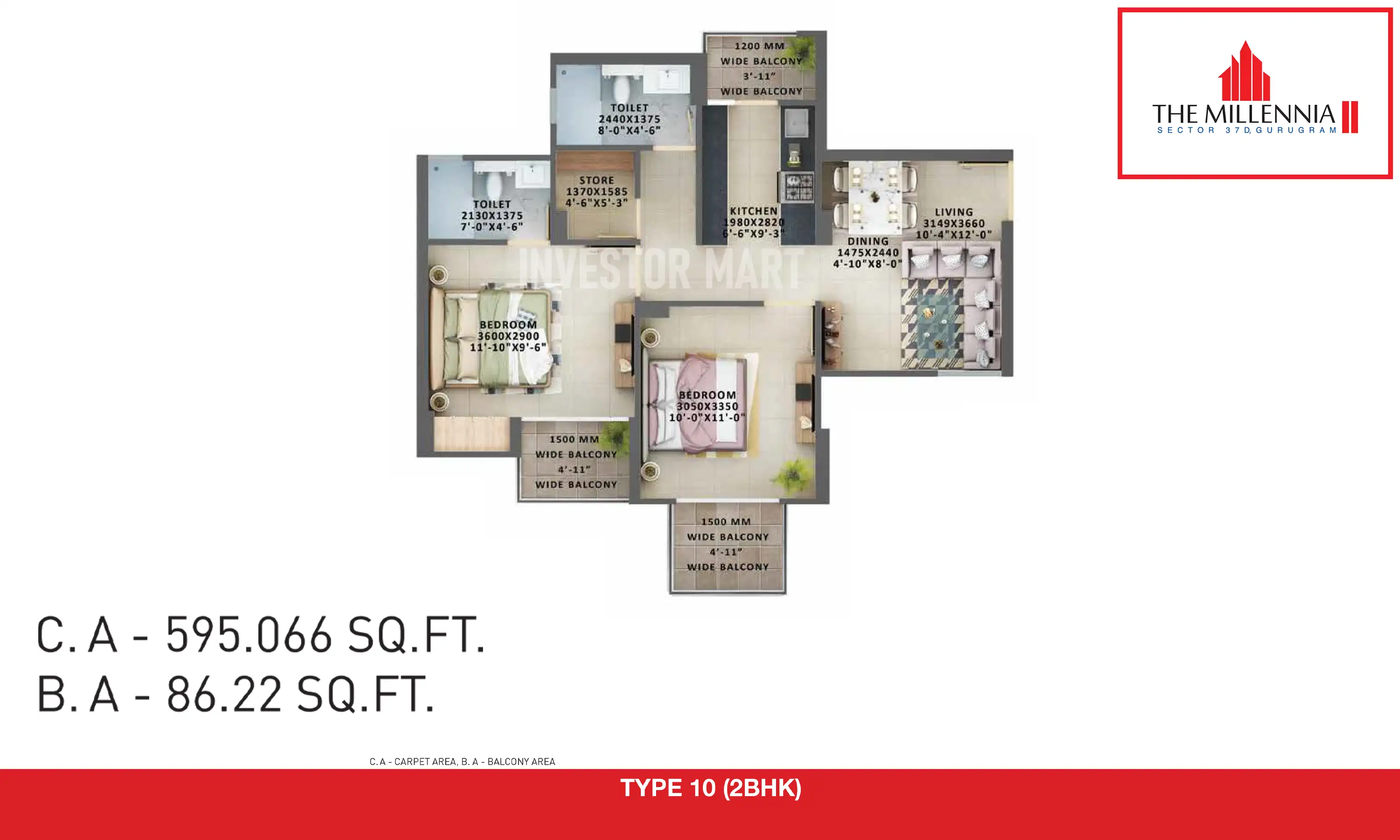 595 Sqft