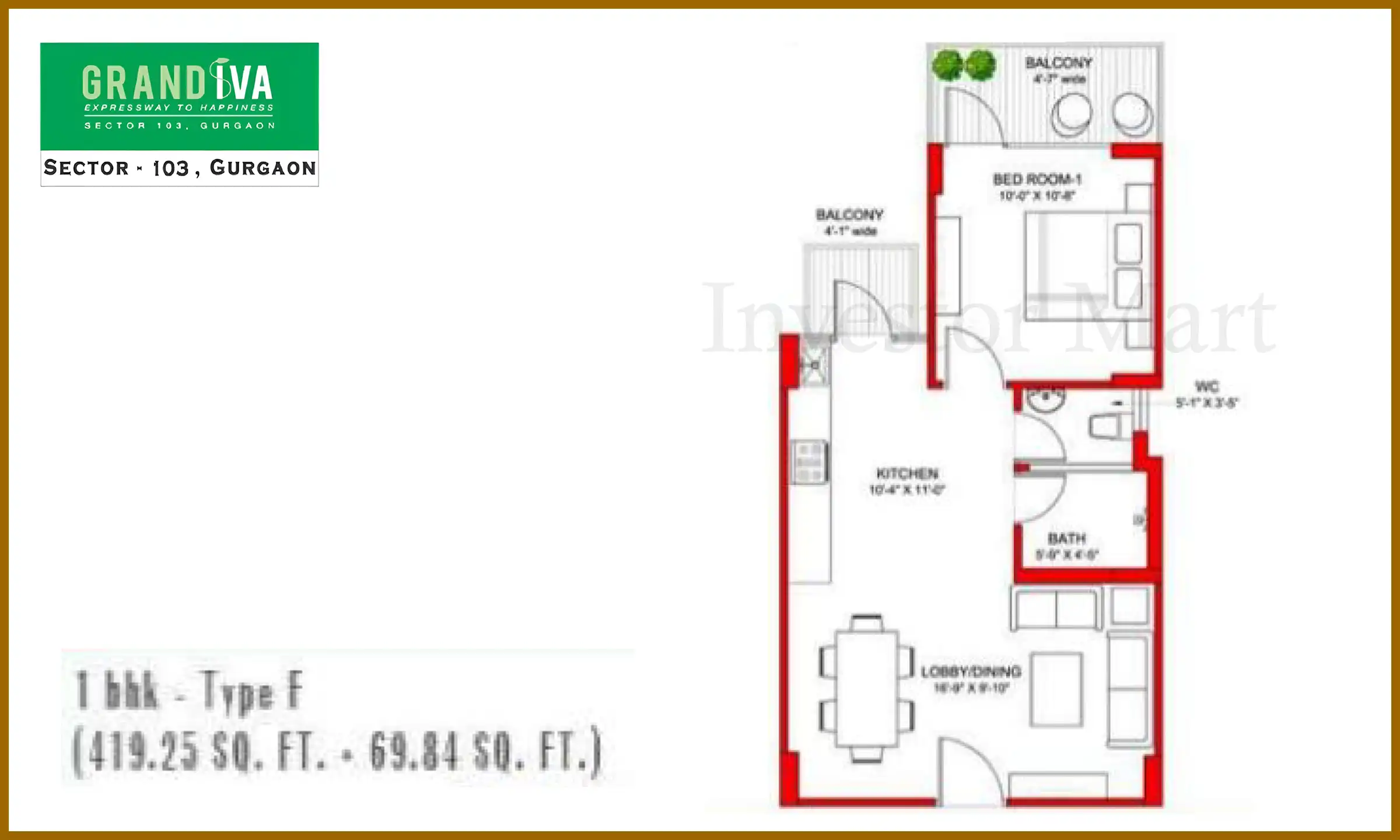 419 Sqft