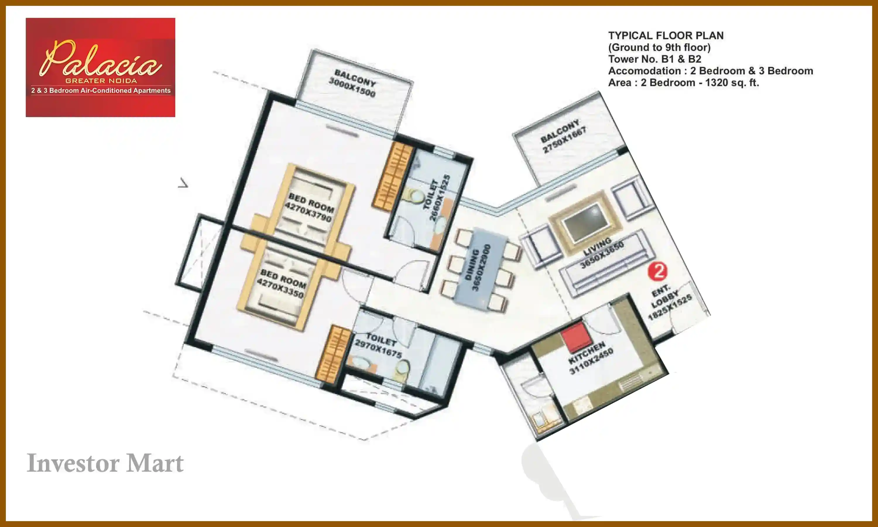 1320 Sqft