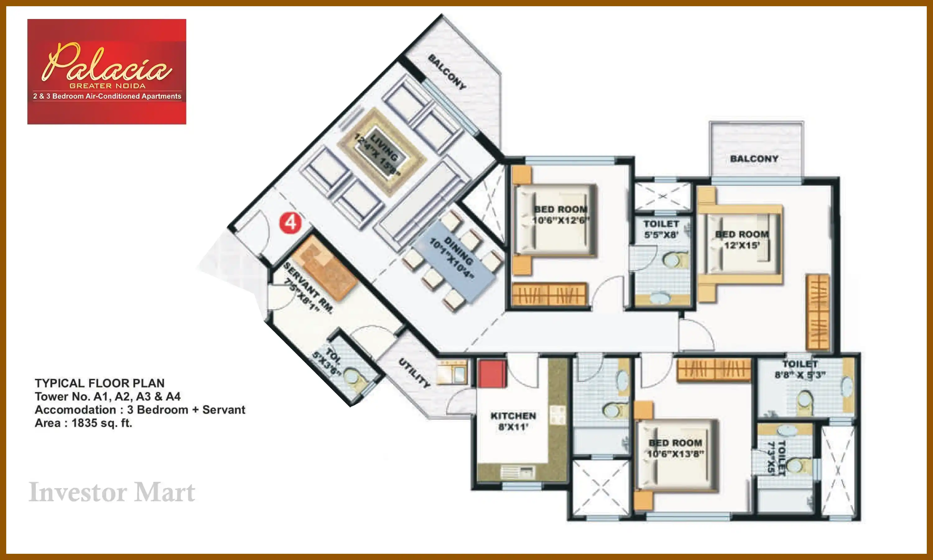 1835 Sqft