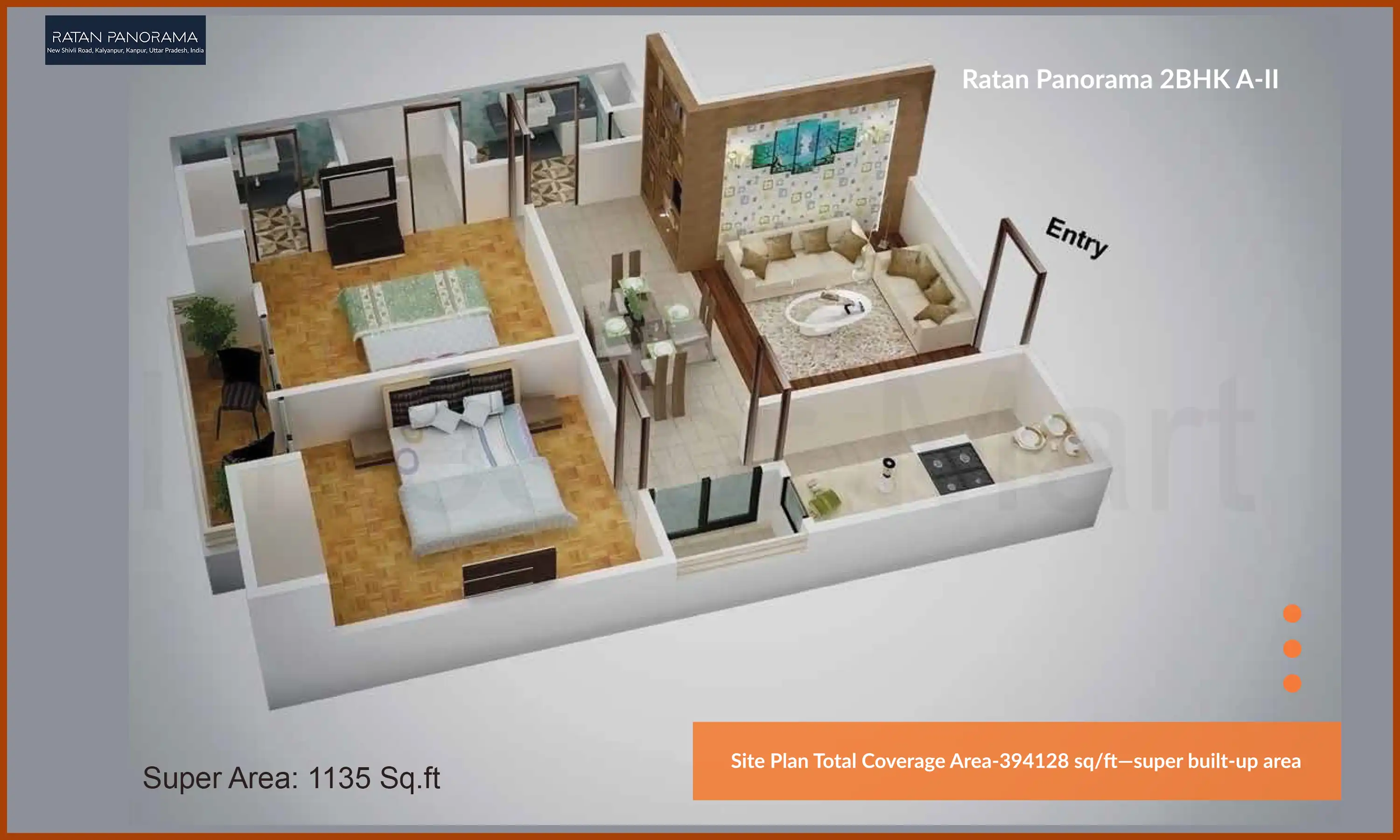 1135 Sqft