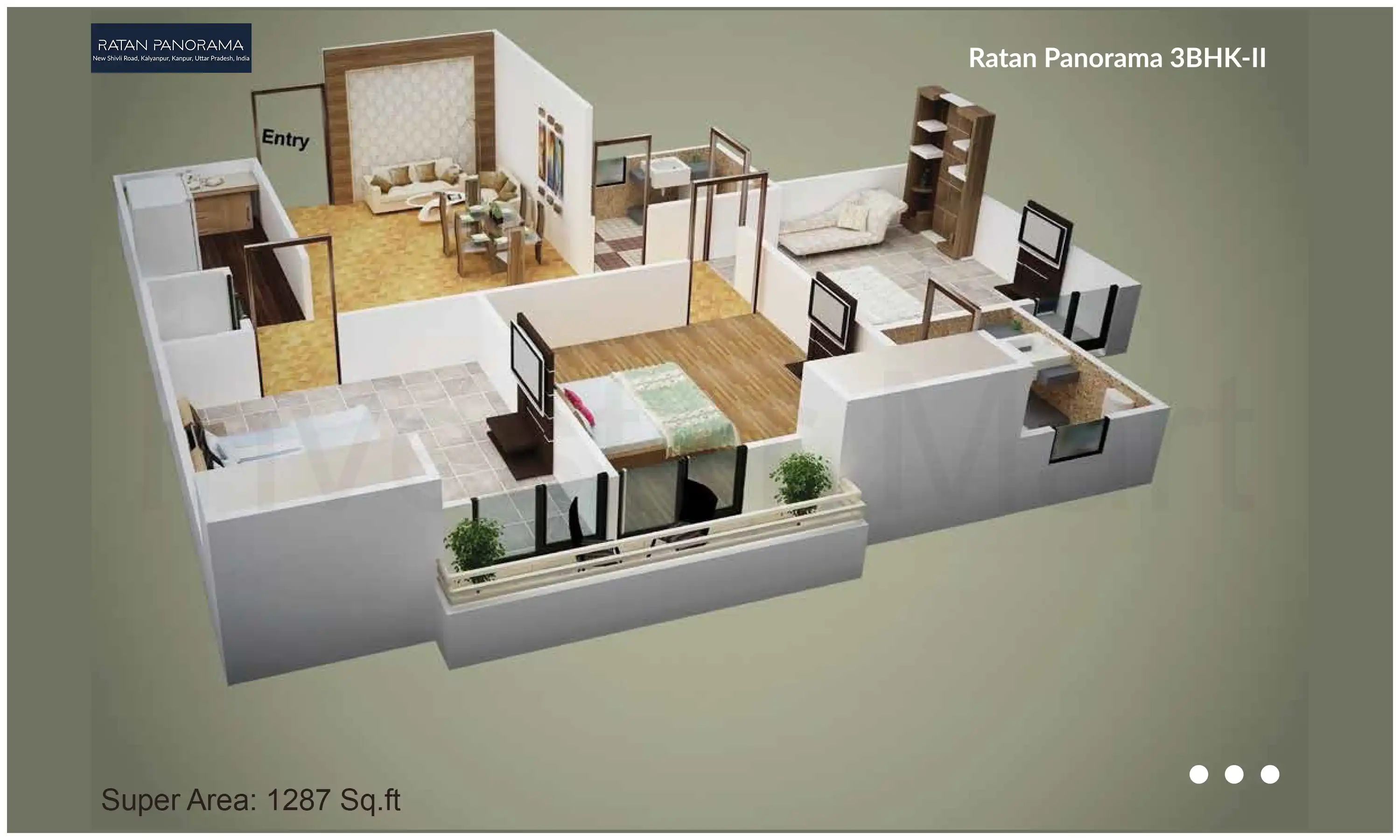 1287 Sqft