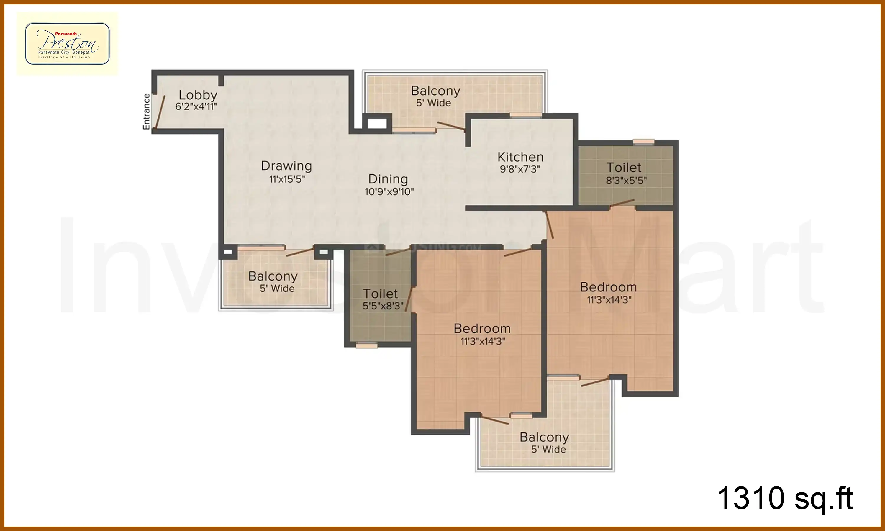 1310 Sqft