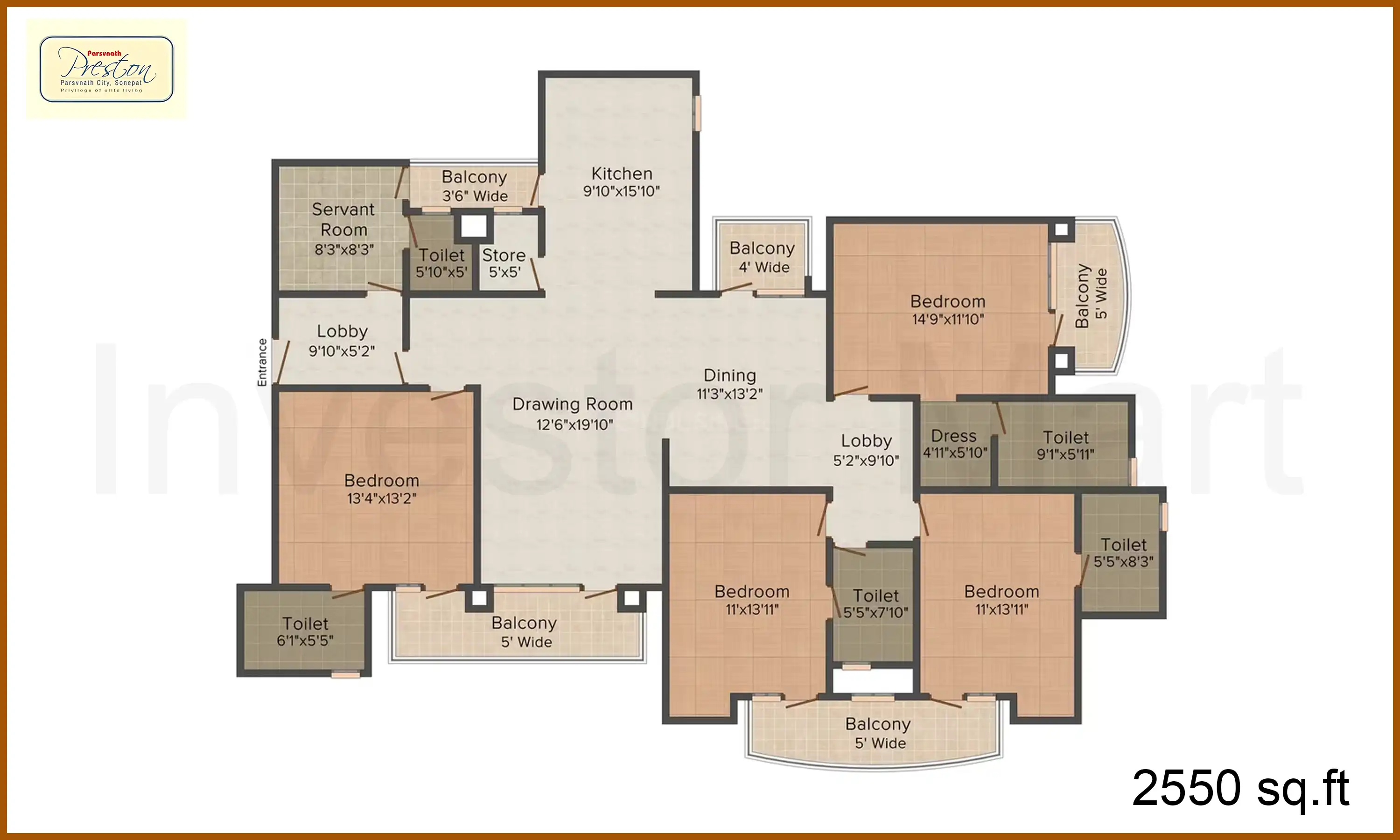 2550 Sqft