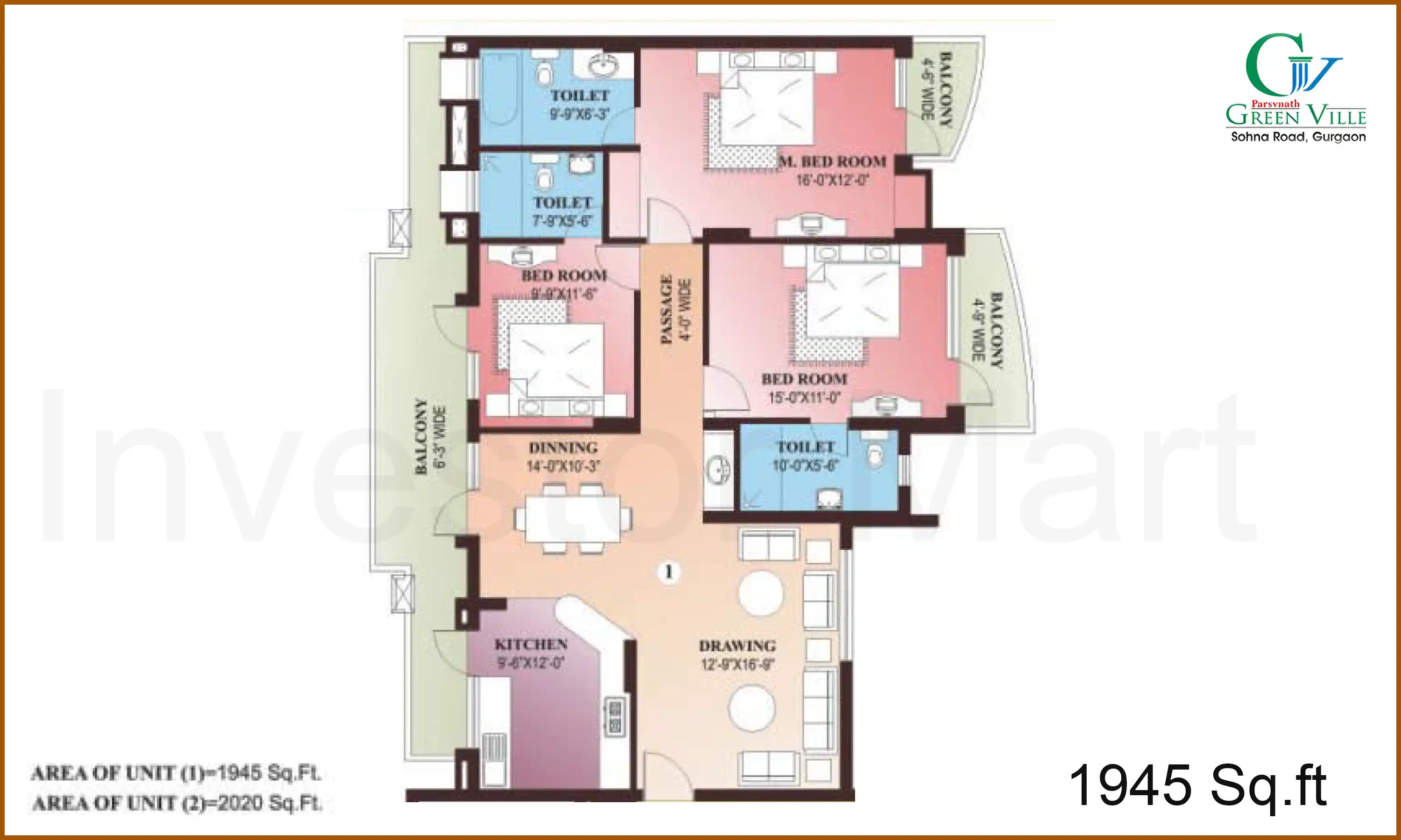 1945 Sqft