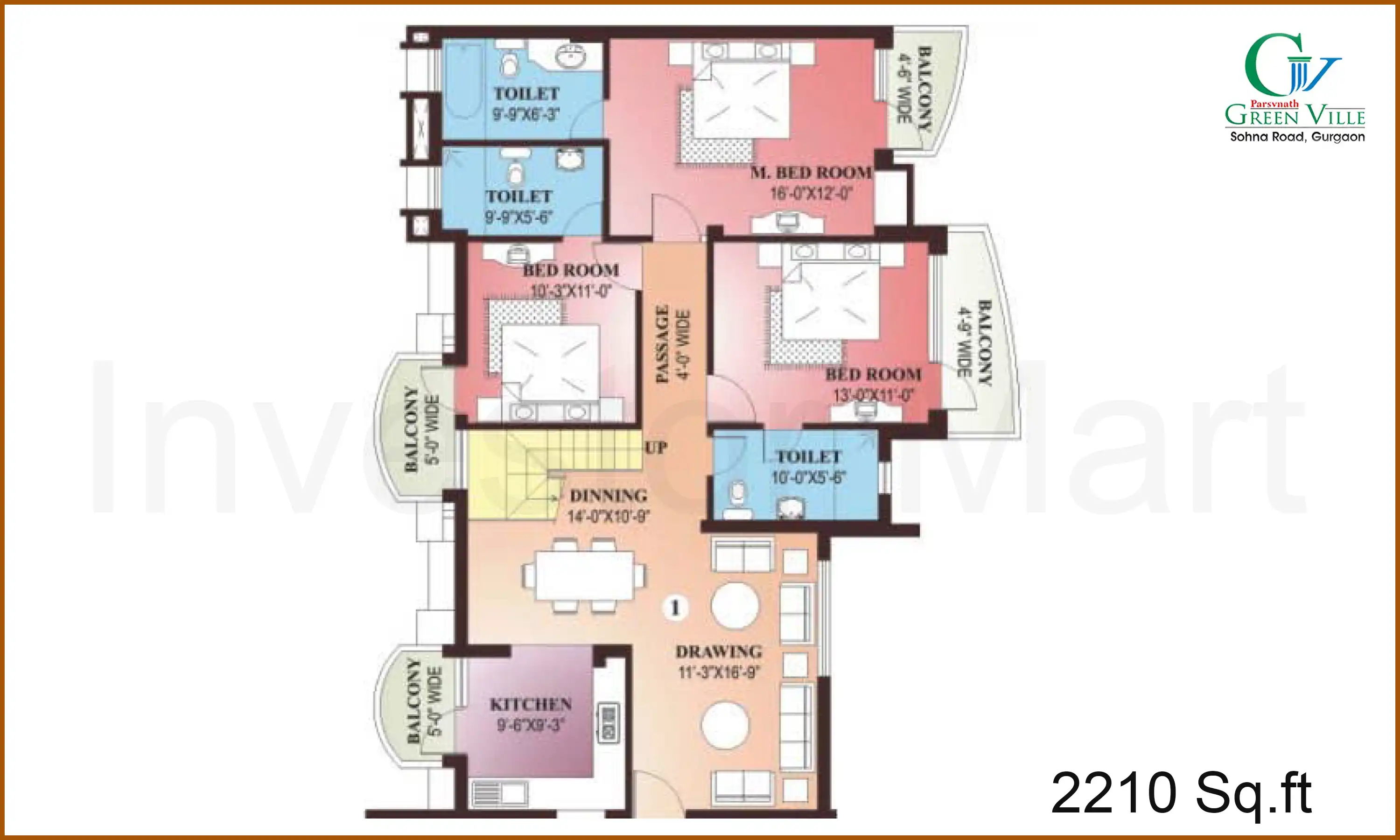 2210 Sqft