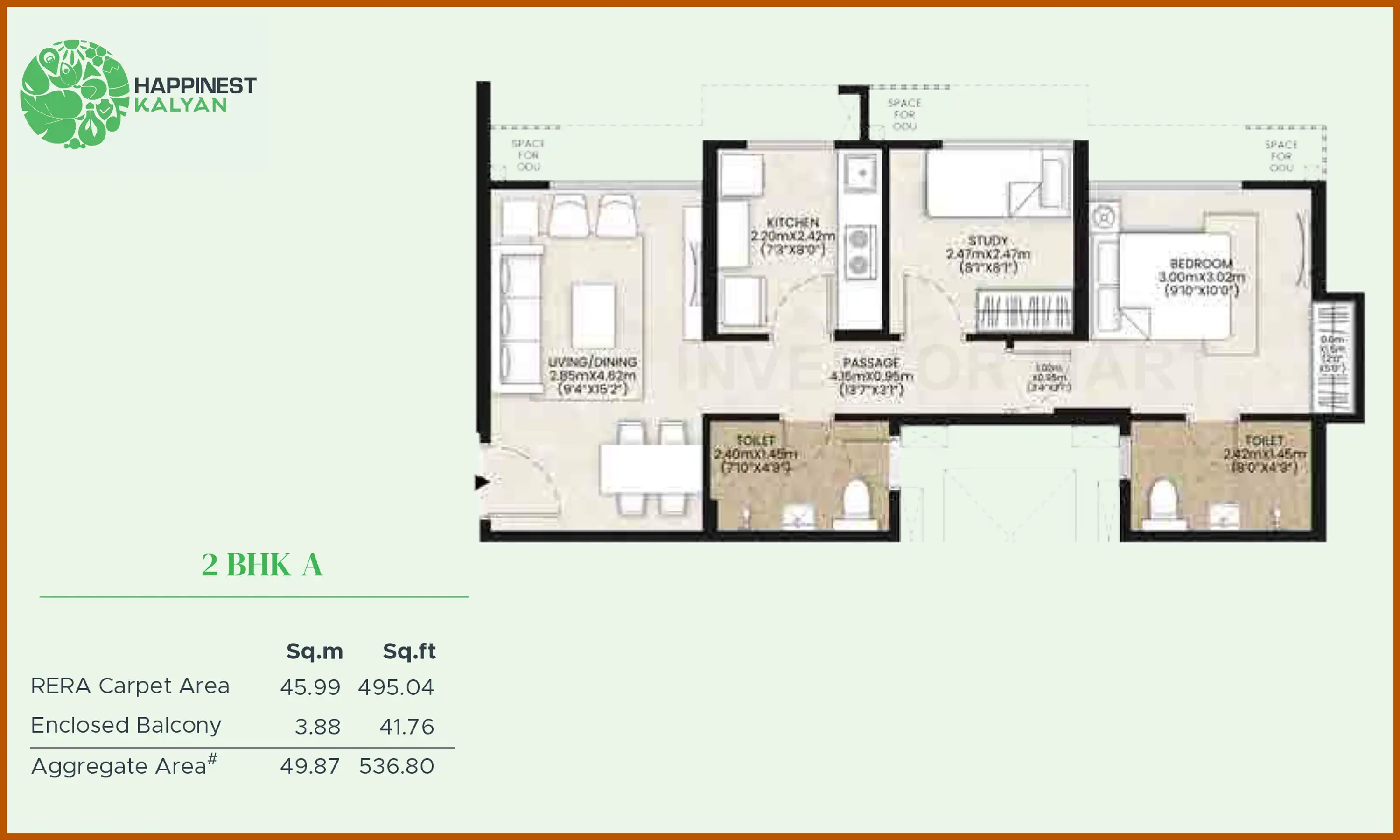 537 Sqft