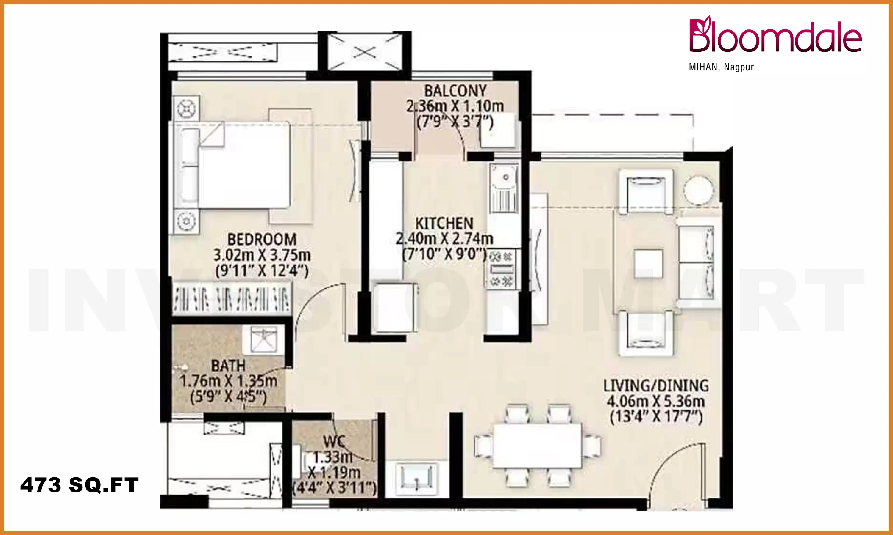 473 Sqft