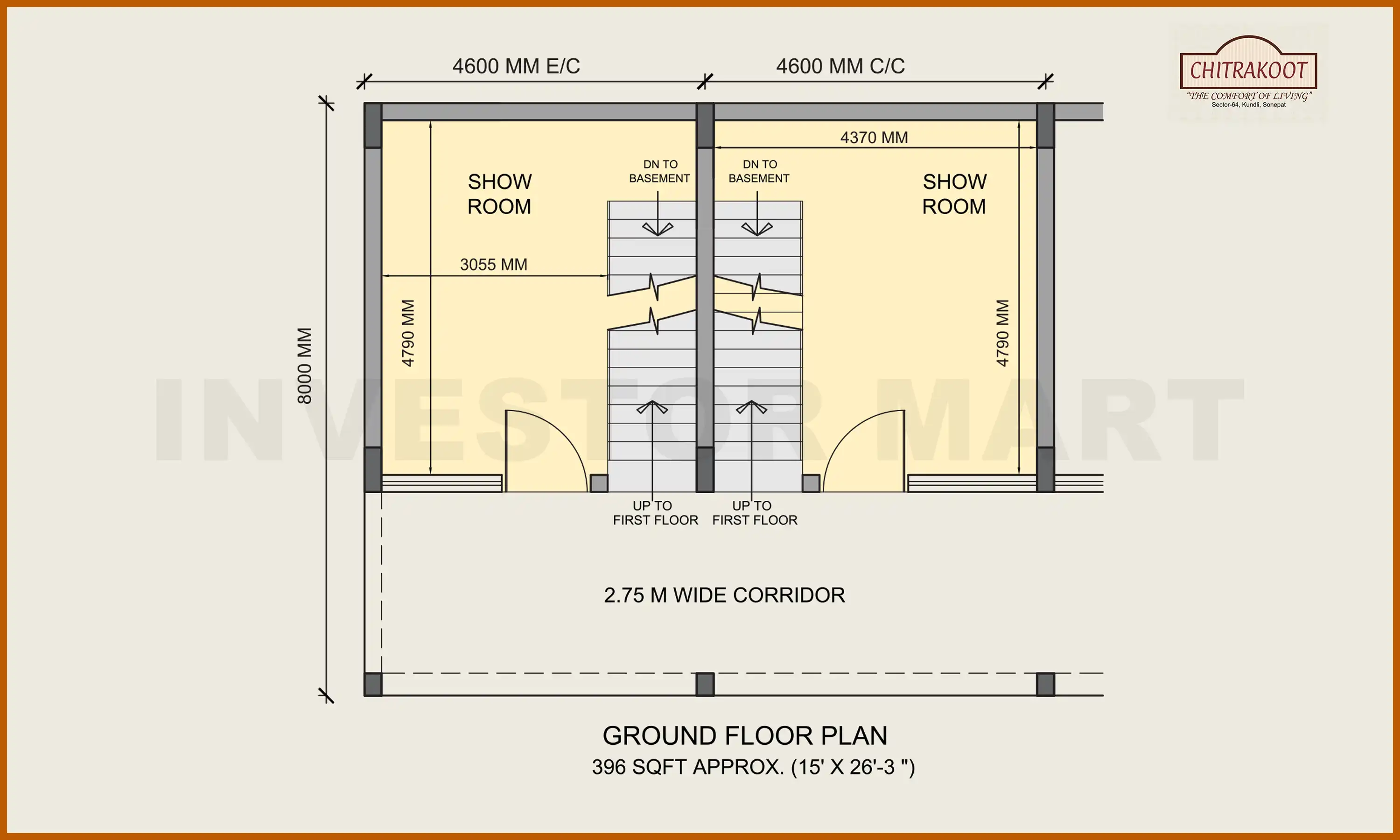 1055 Sqft