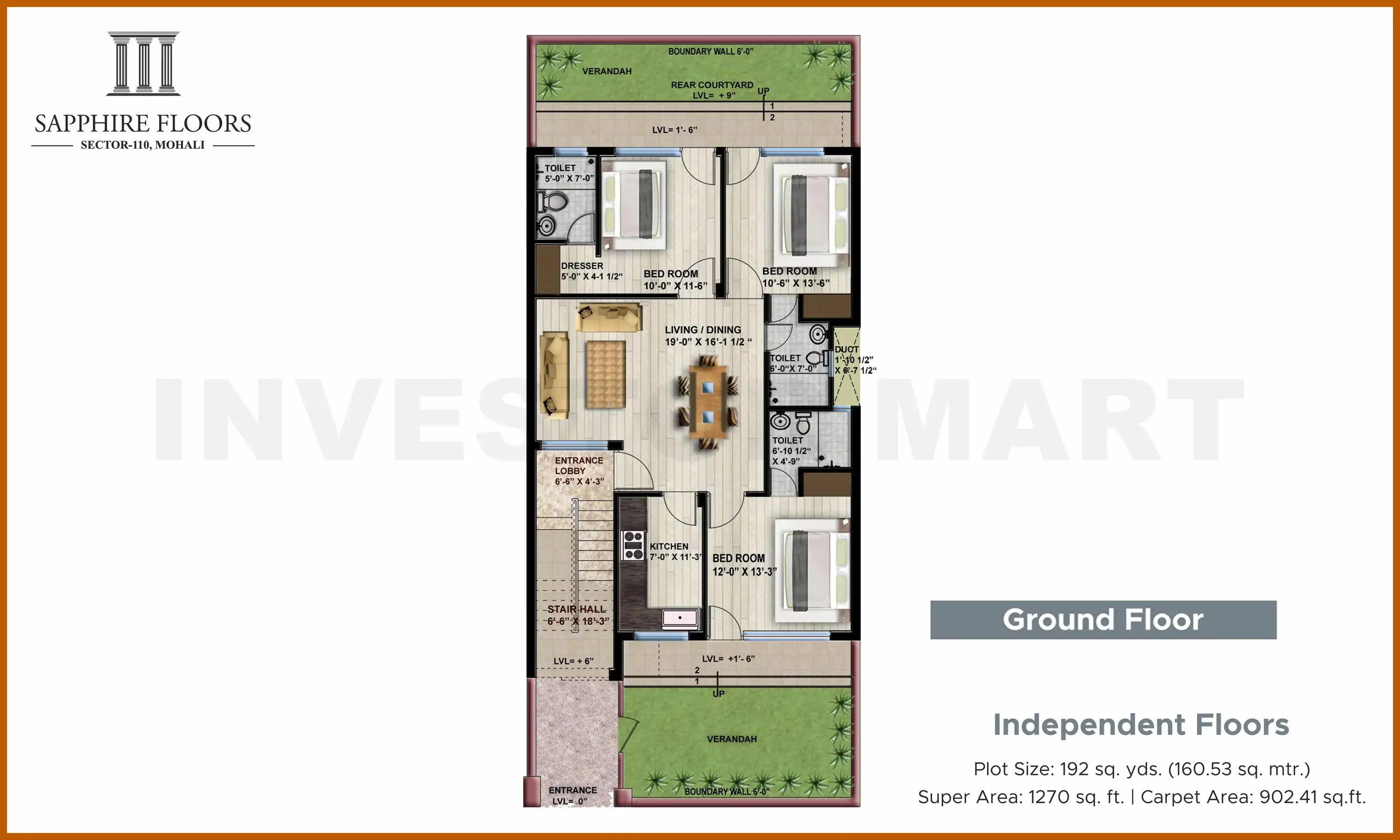 1270 Sqft