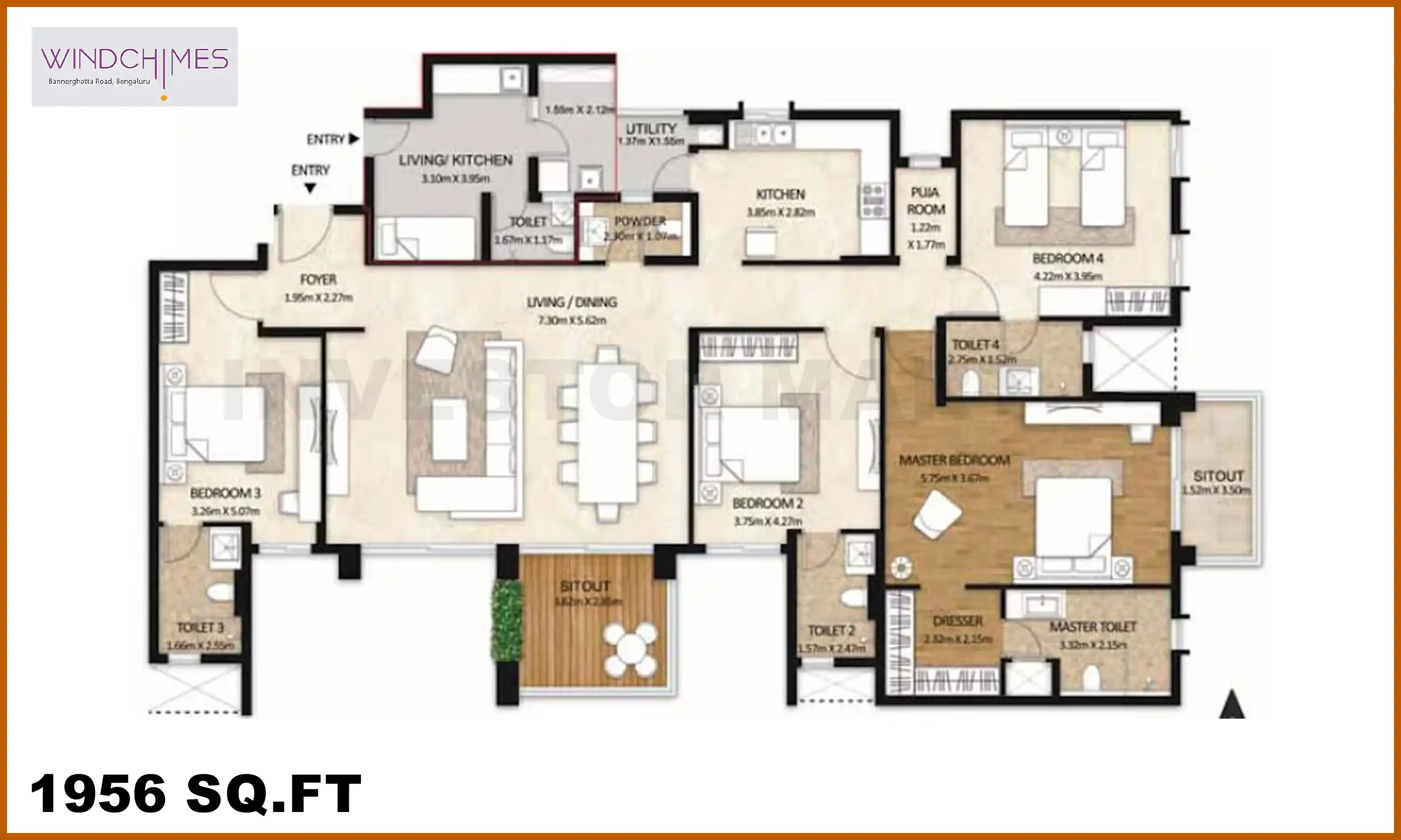 1956 Sqft