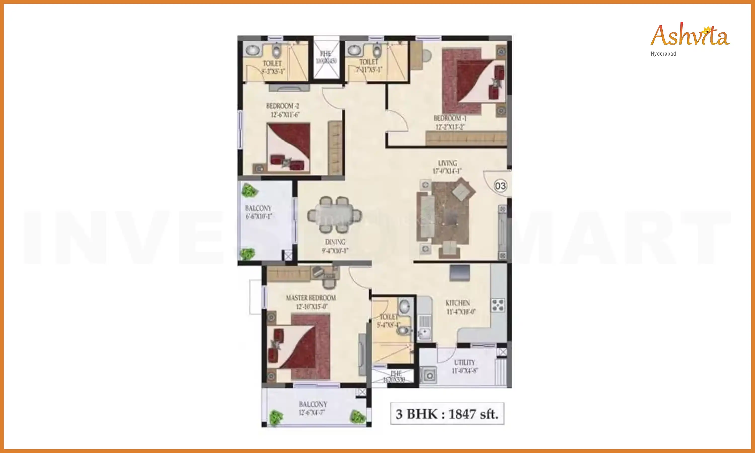 1847 Sqft