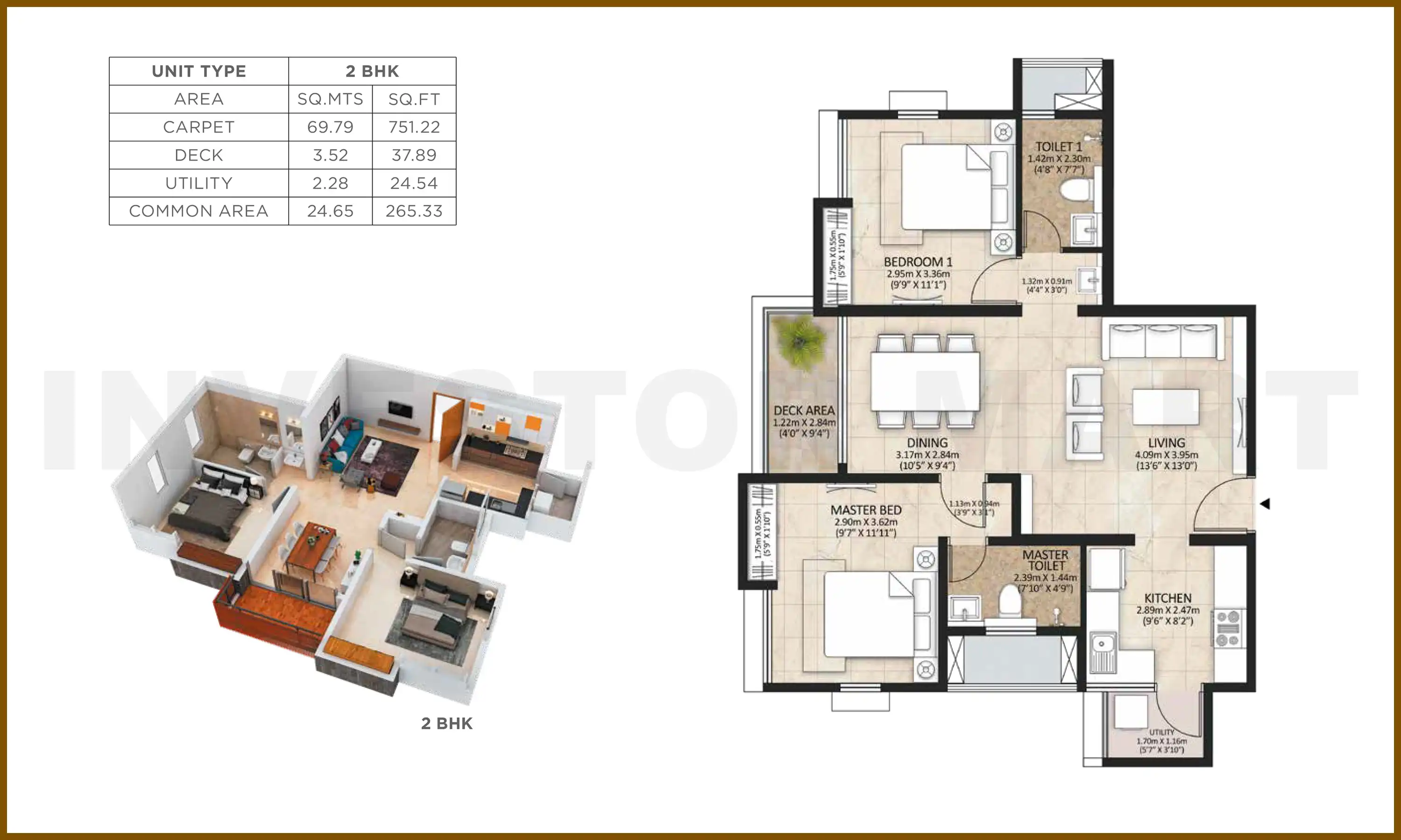 1077 Sqft