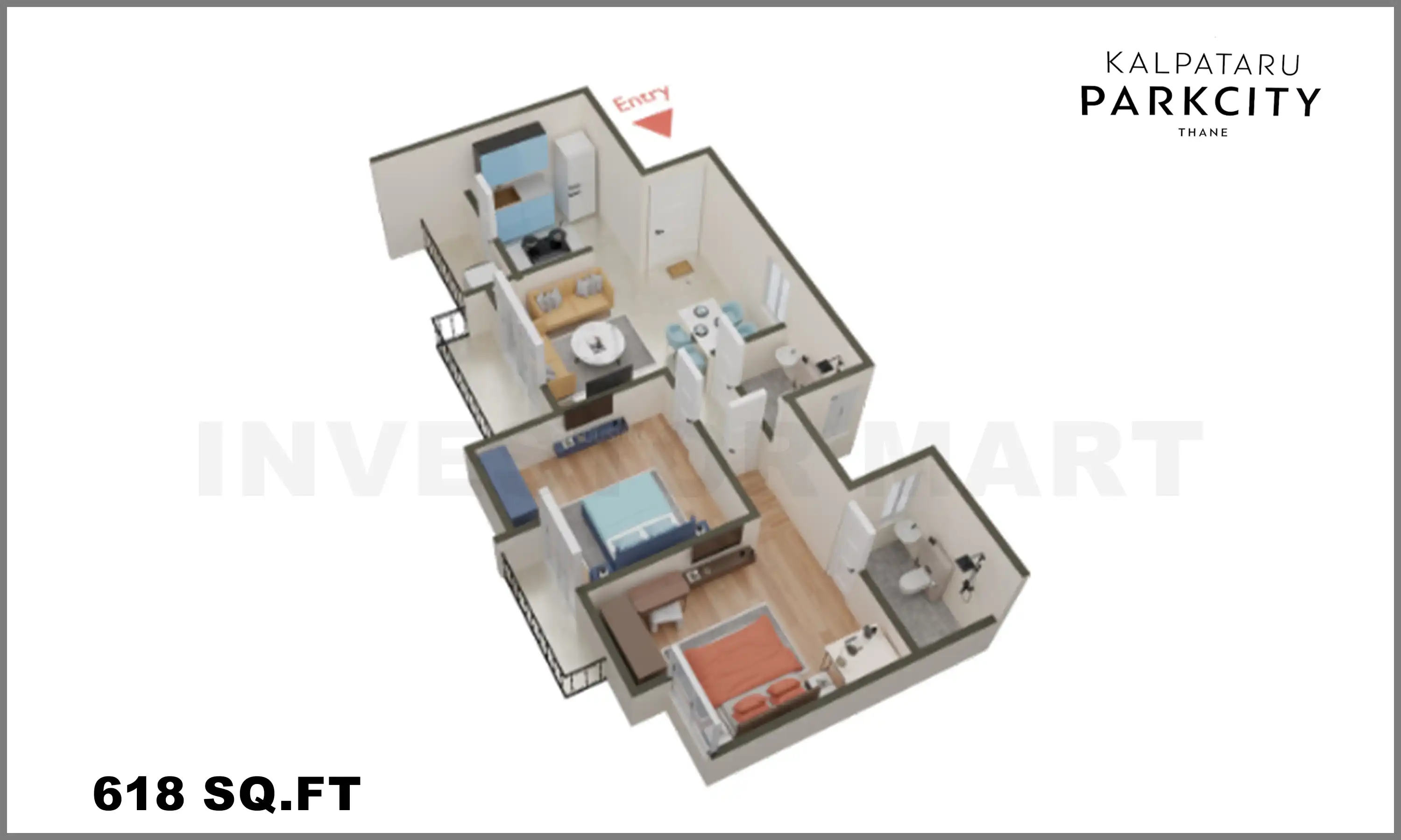 618 Sqft