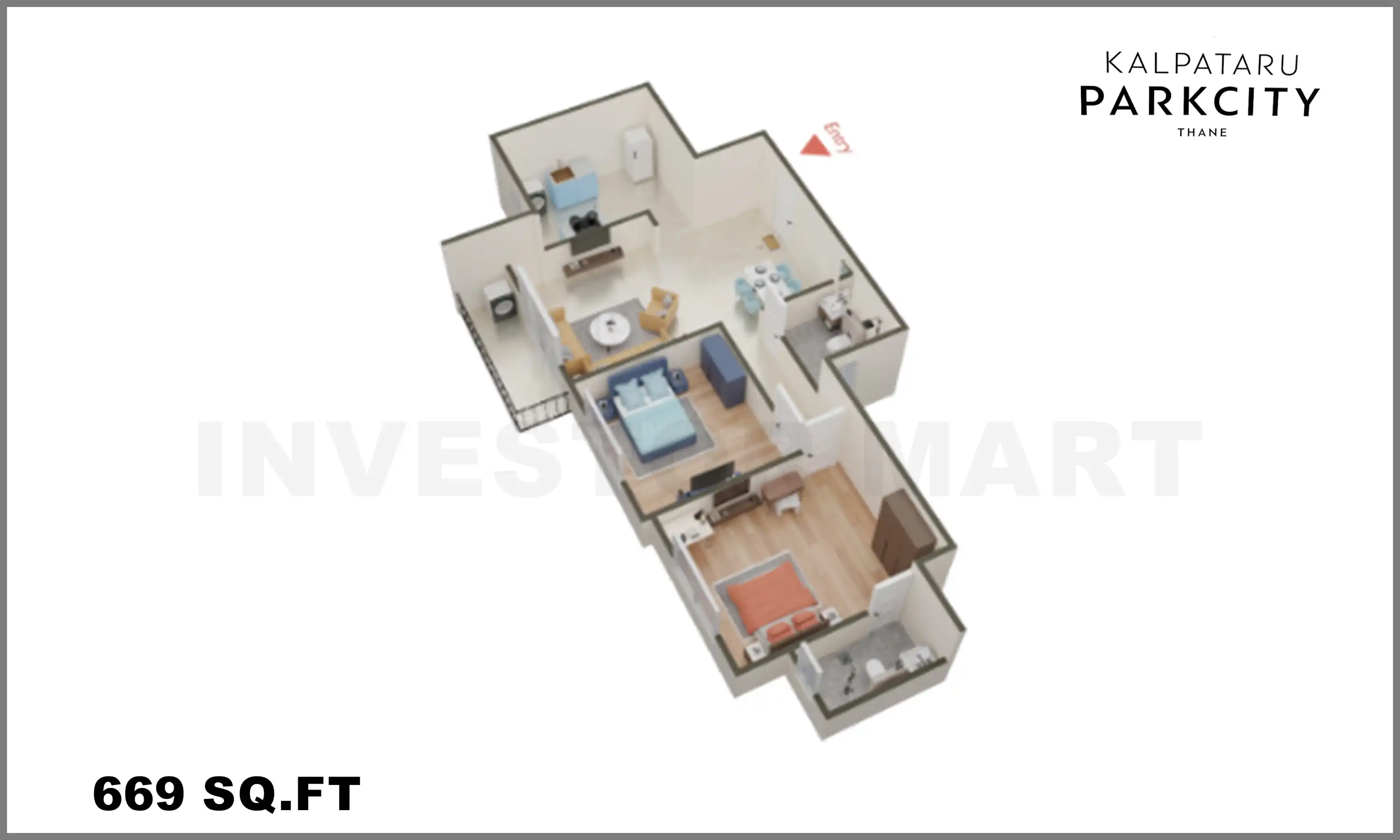 669 Sqft