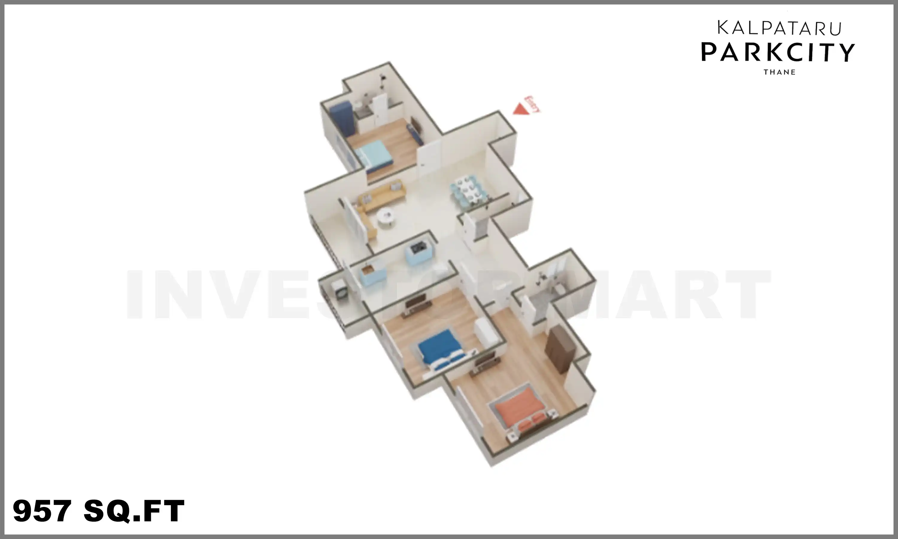 957 Sqft