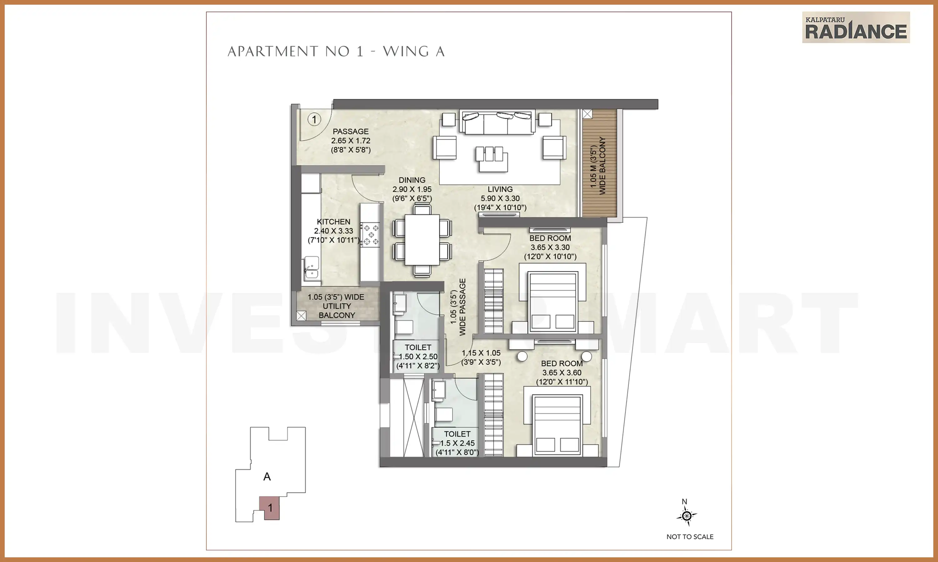881 Sqft