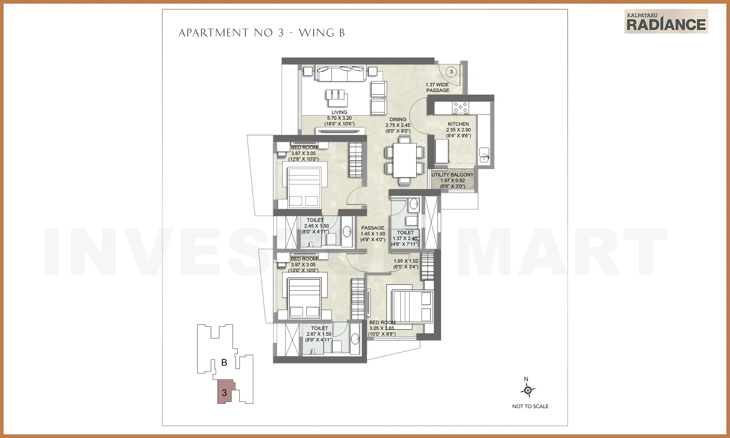 1274 Sqft