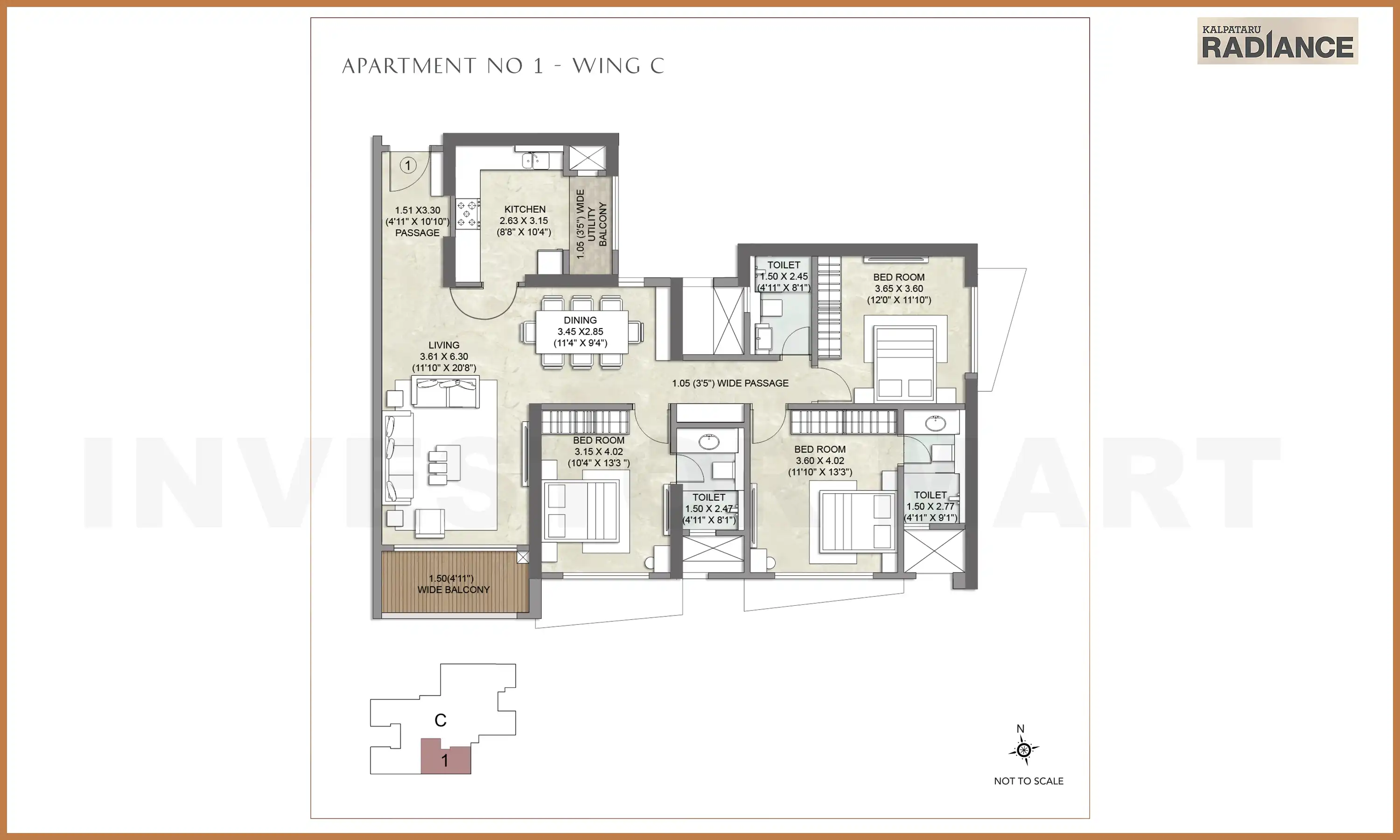 1250 Sqft