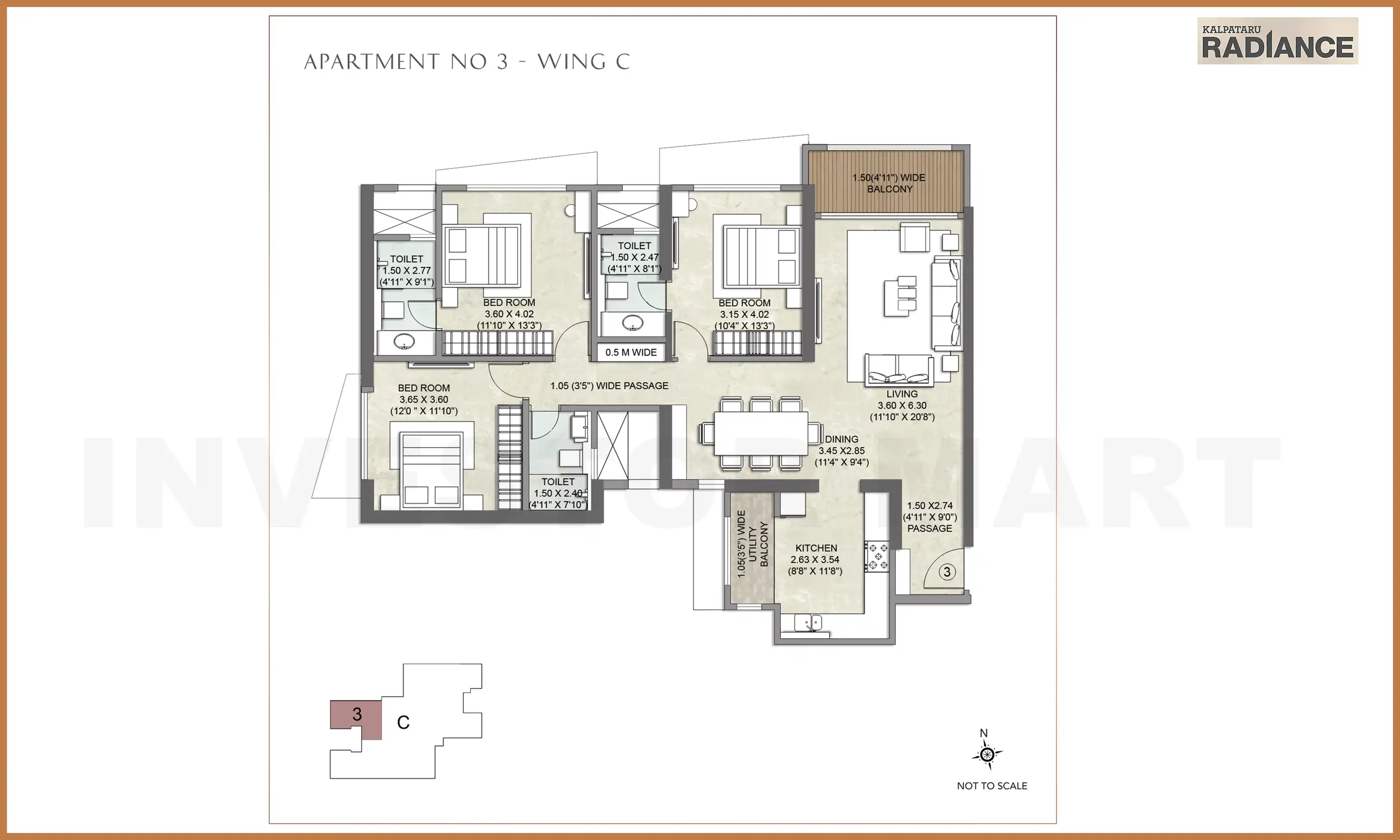 1274 Sqft