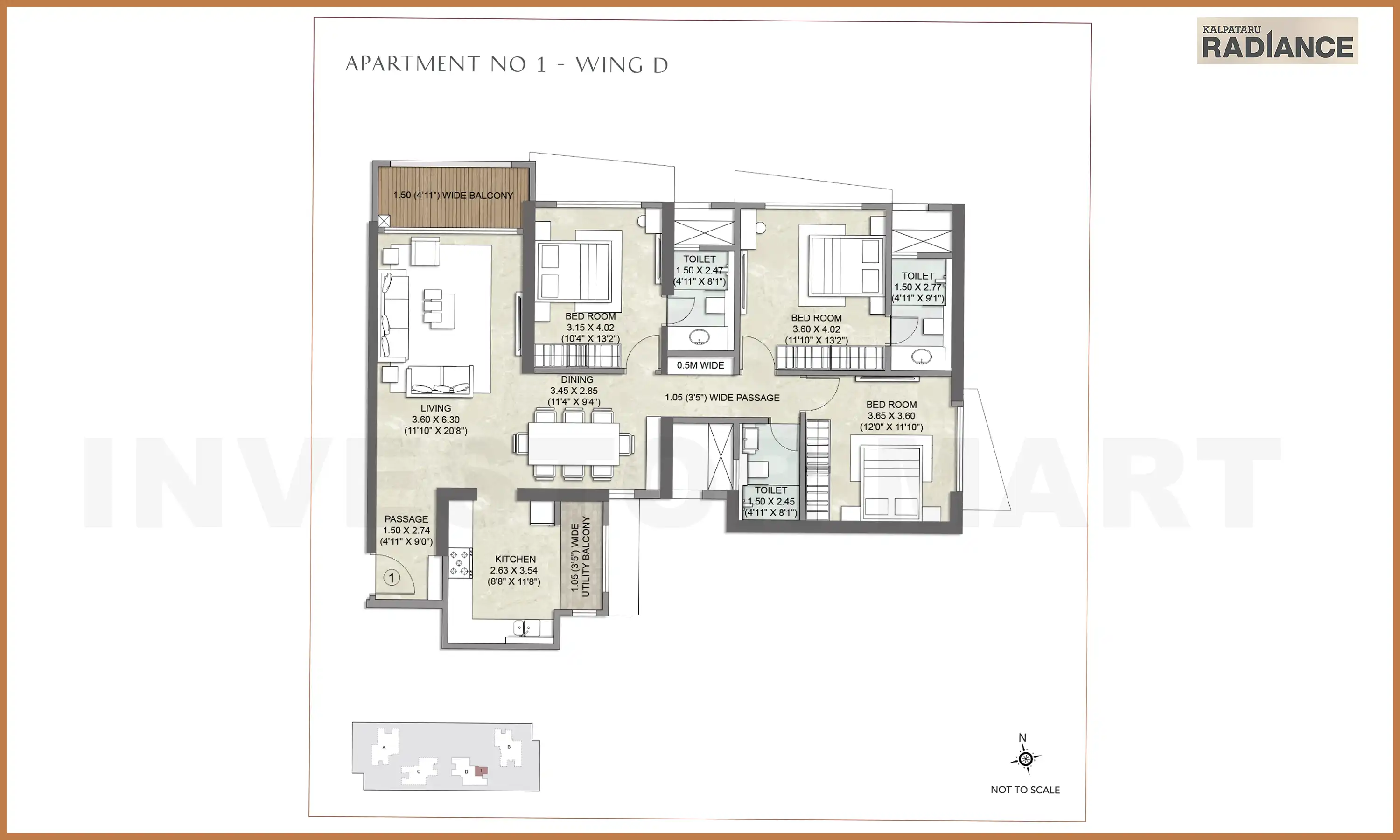 1250 Sqft