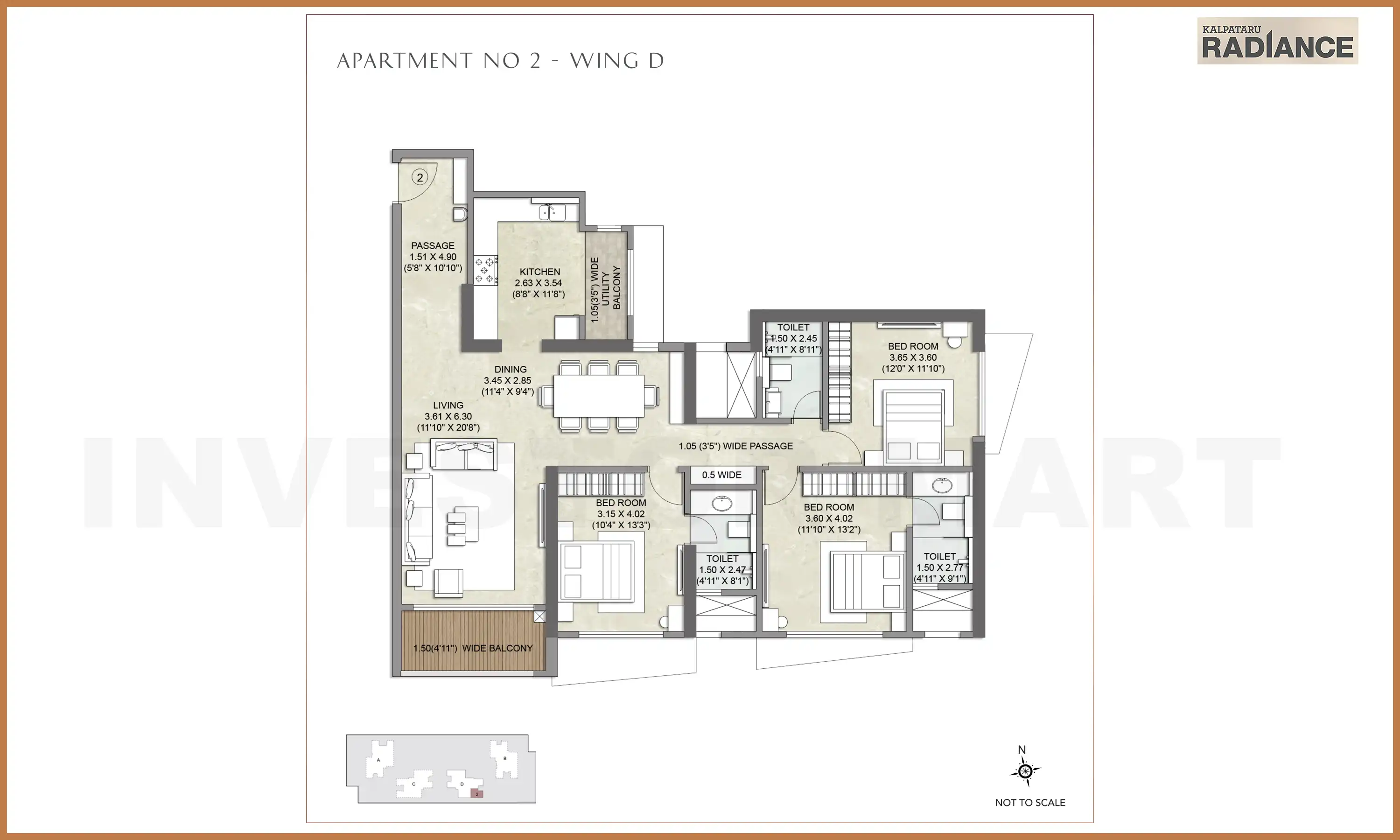 1274 Sqft