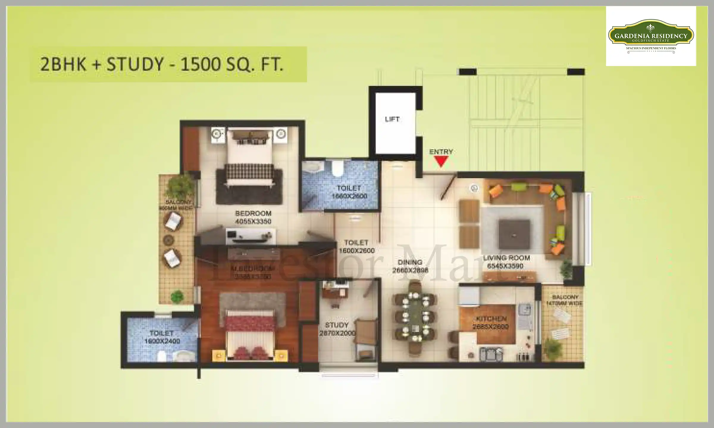 1500 Sqft