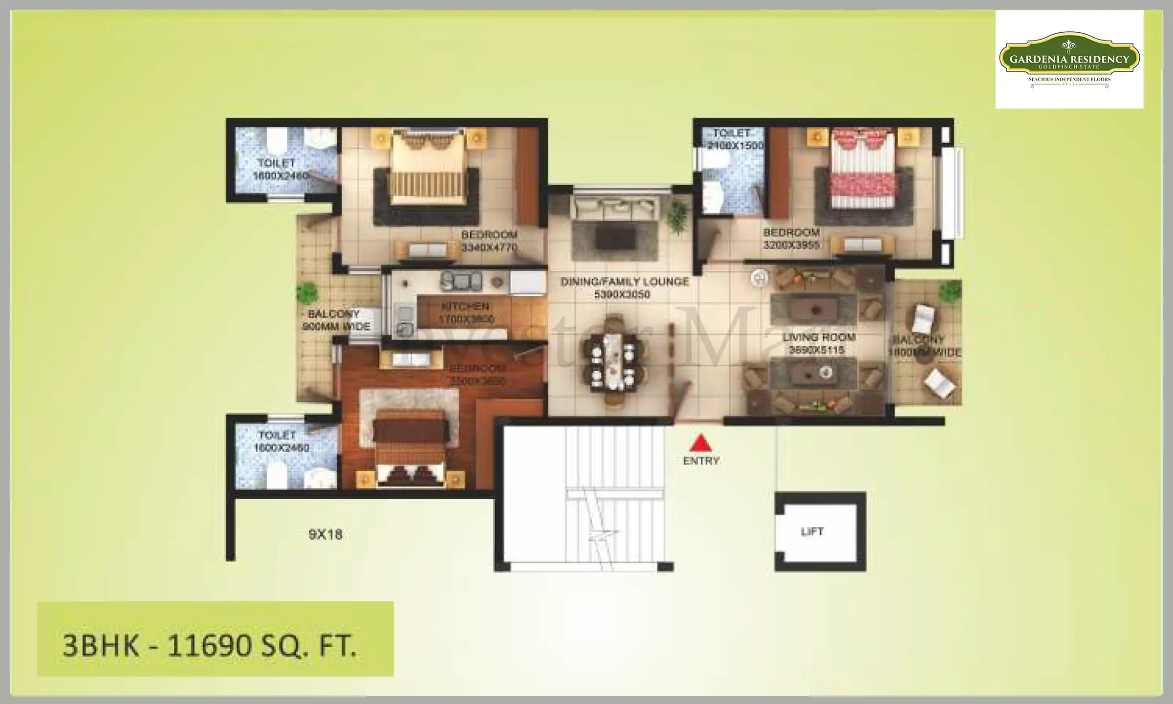 1690 Sqft