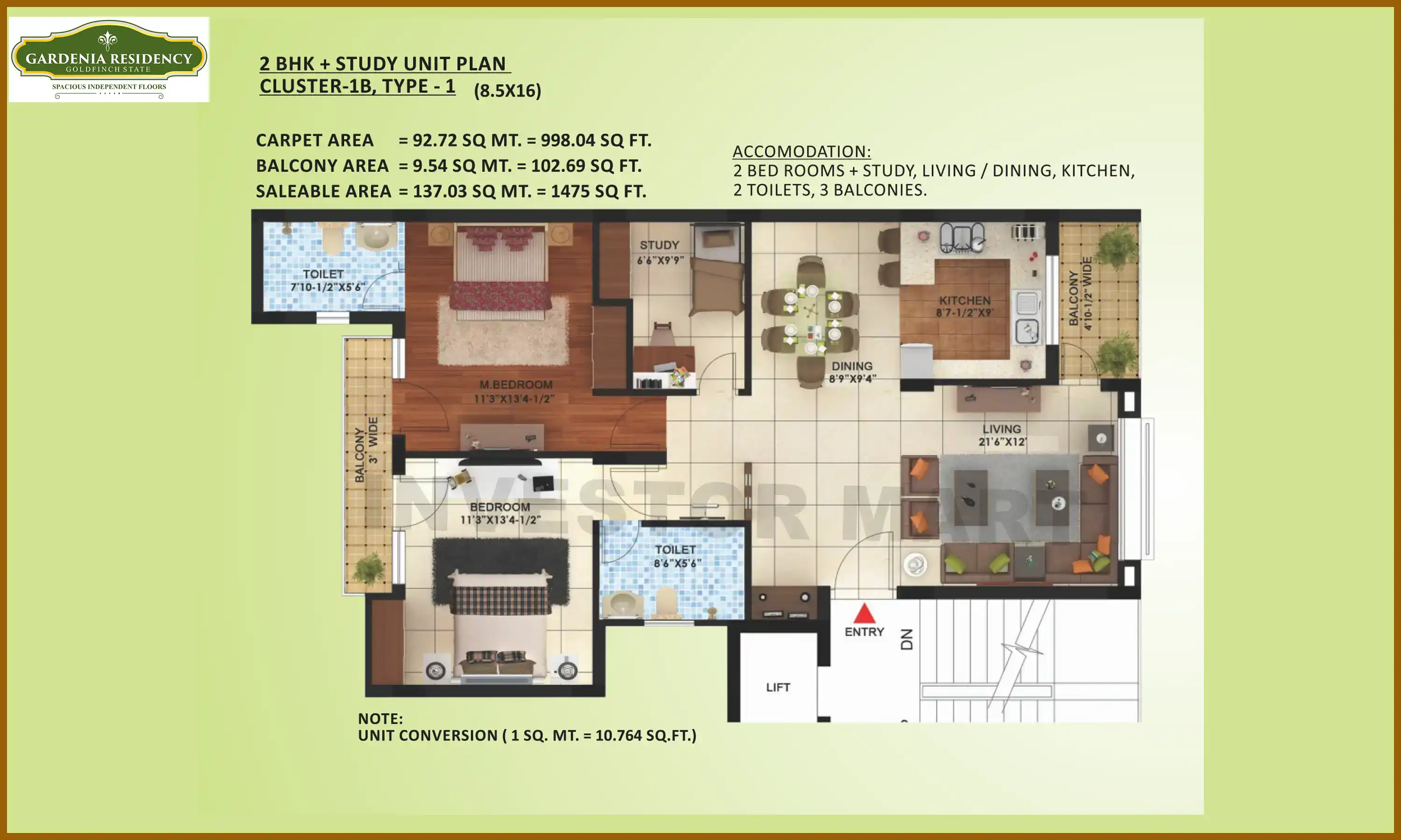 1475 Sqft
