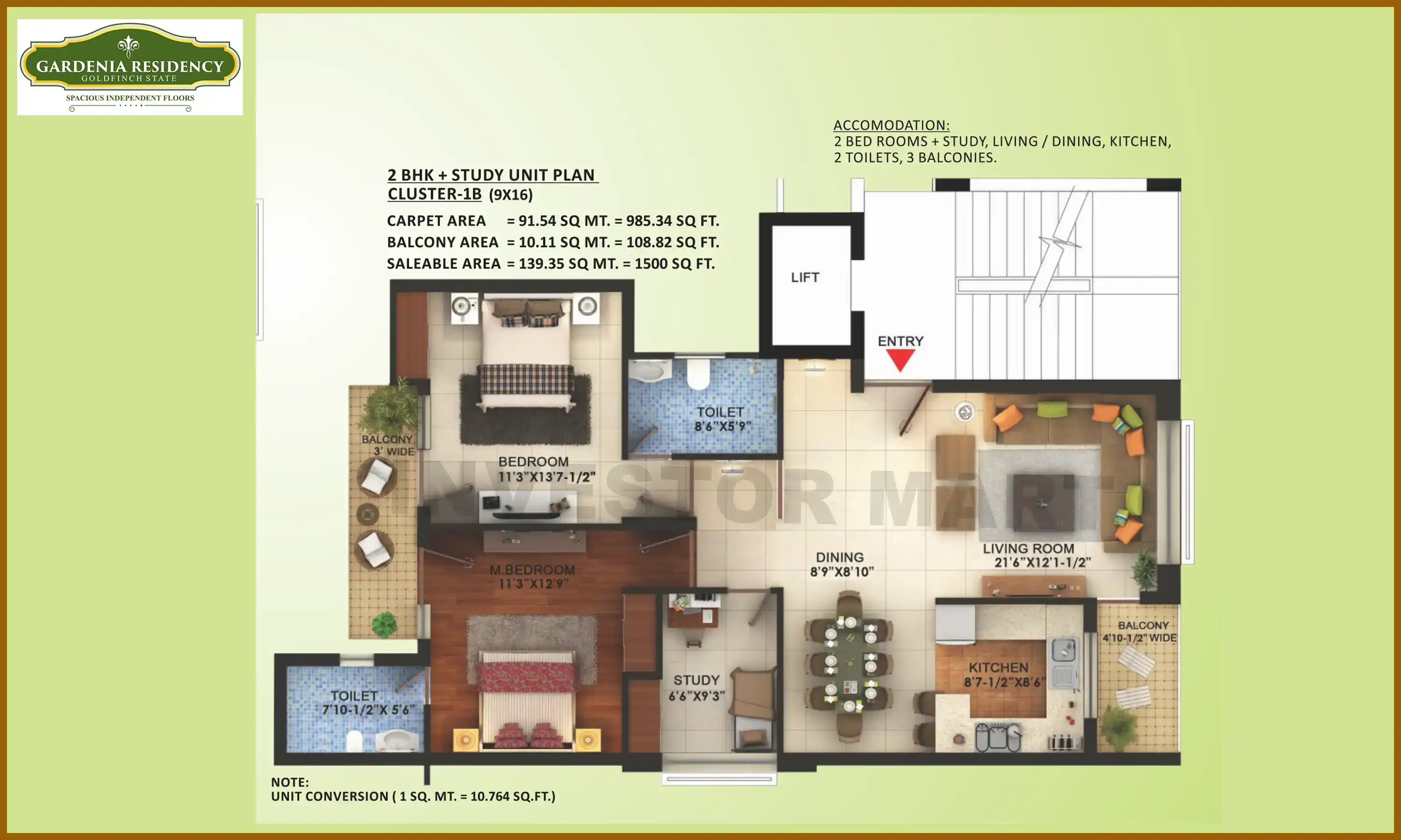 1500 Sqft