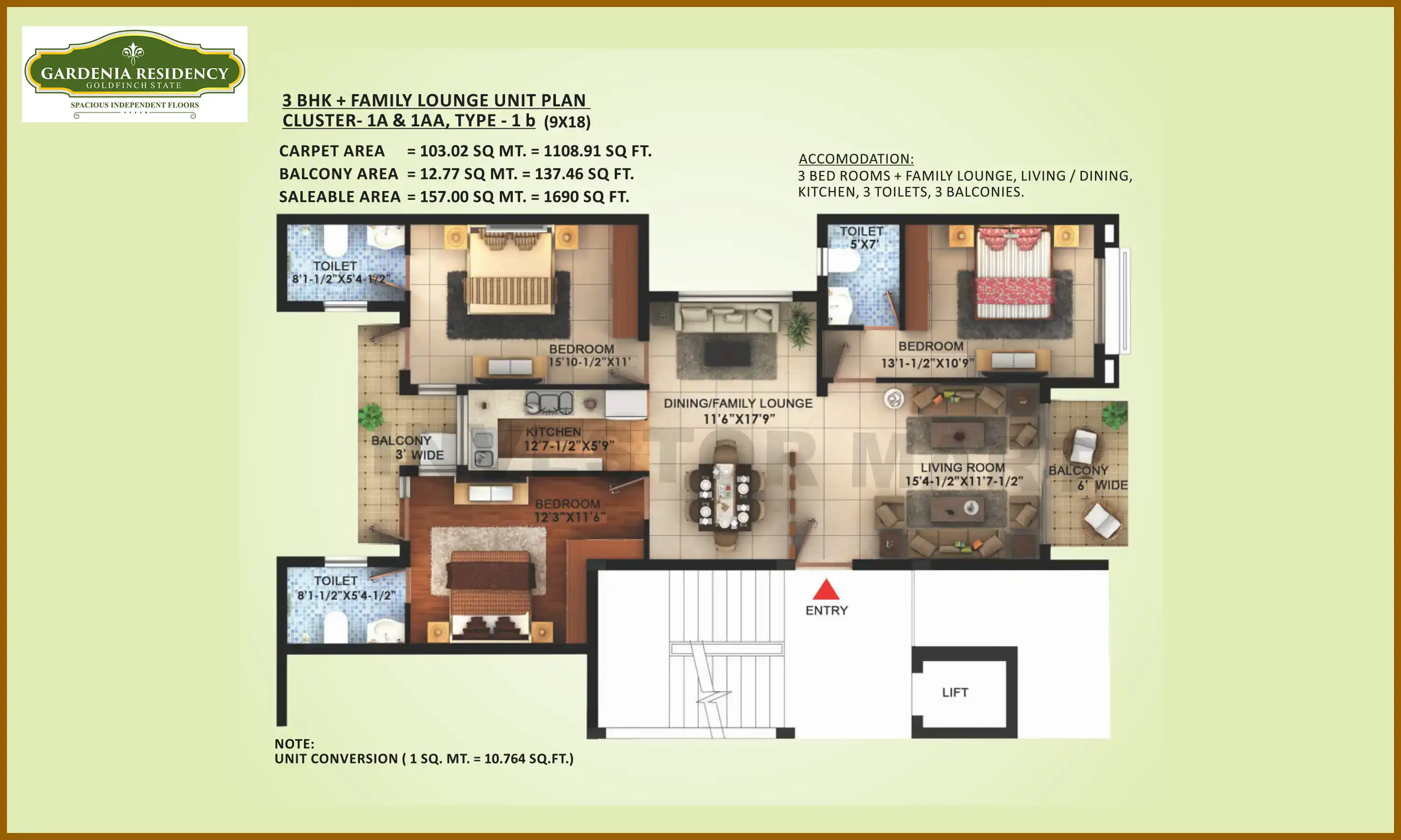 1690 Sqft