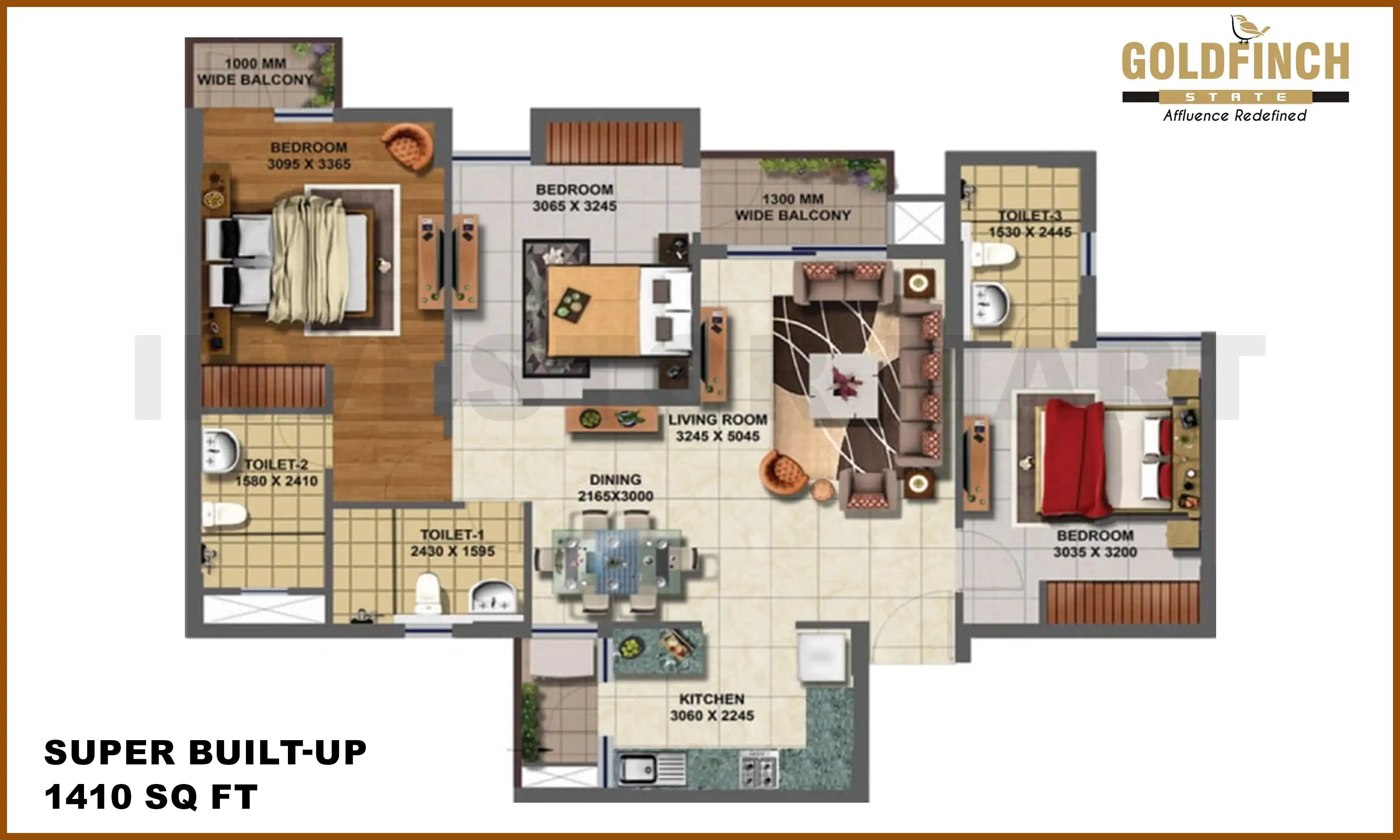1410 Sqft