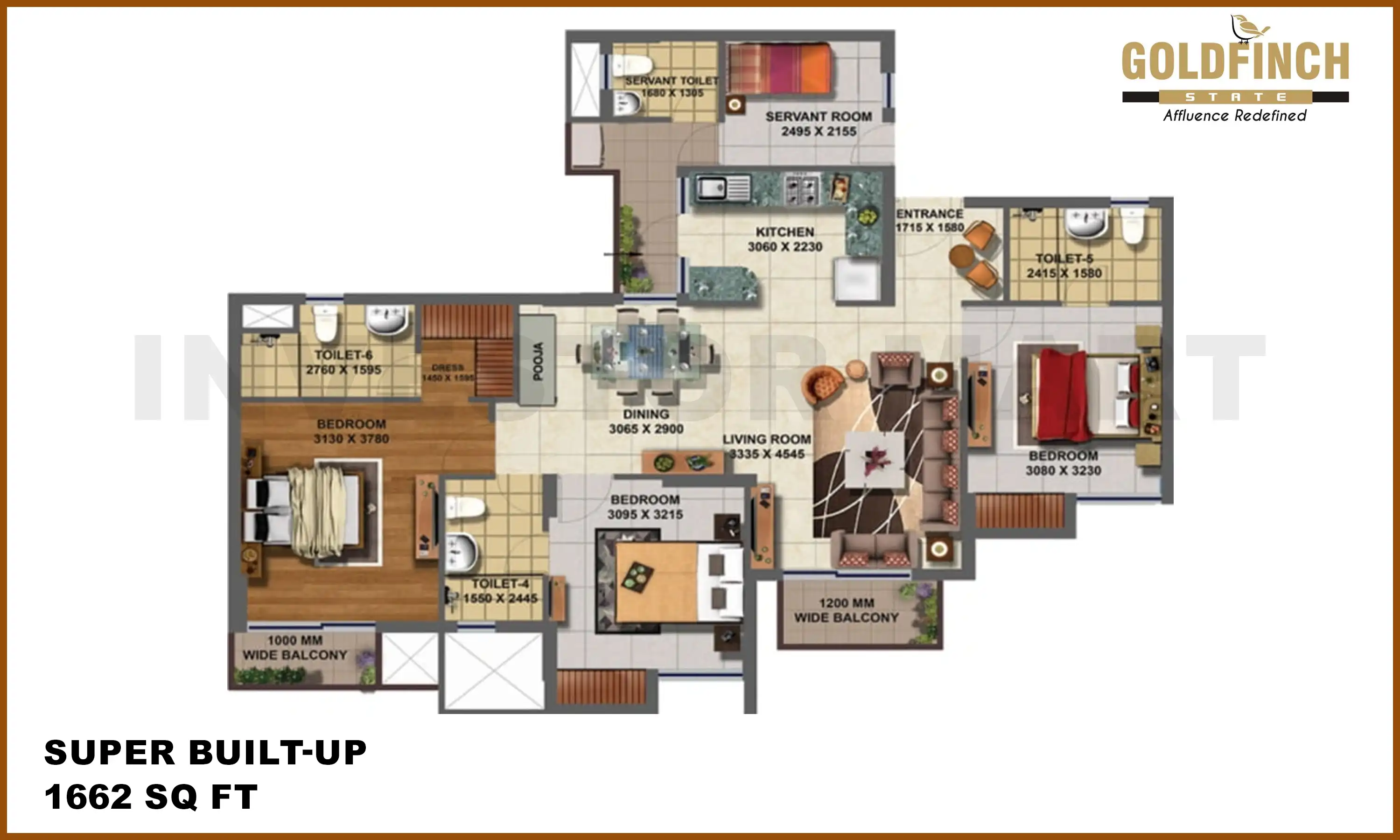 1662 Sqft