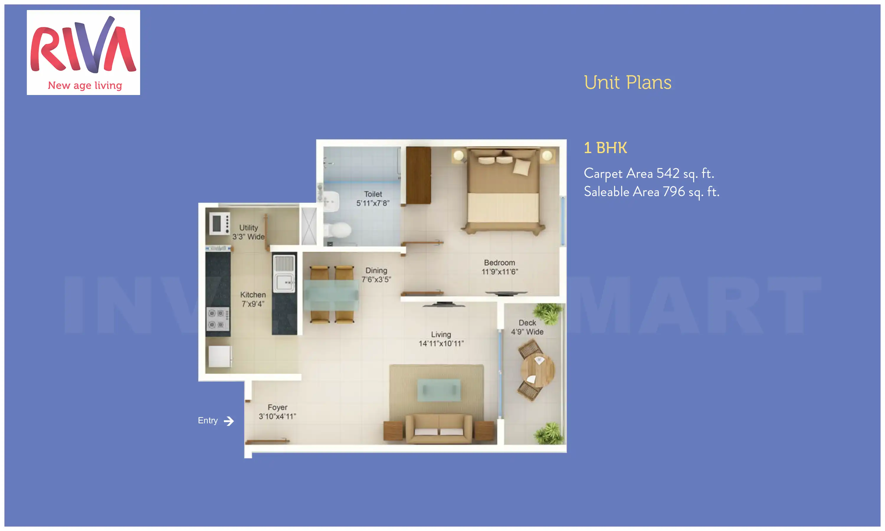 796 Sqft