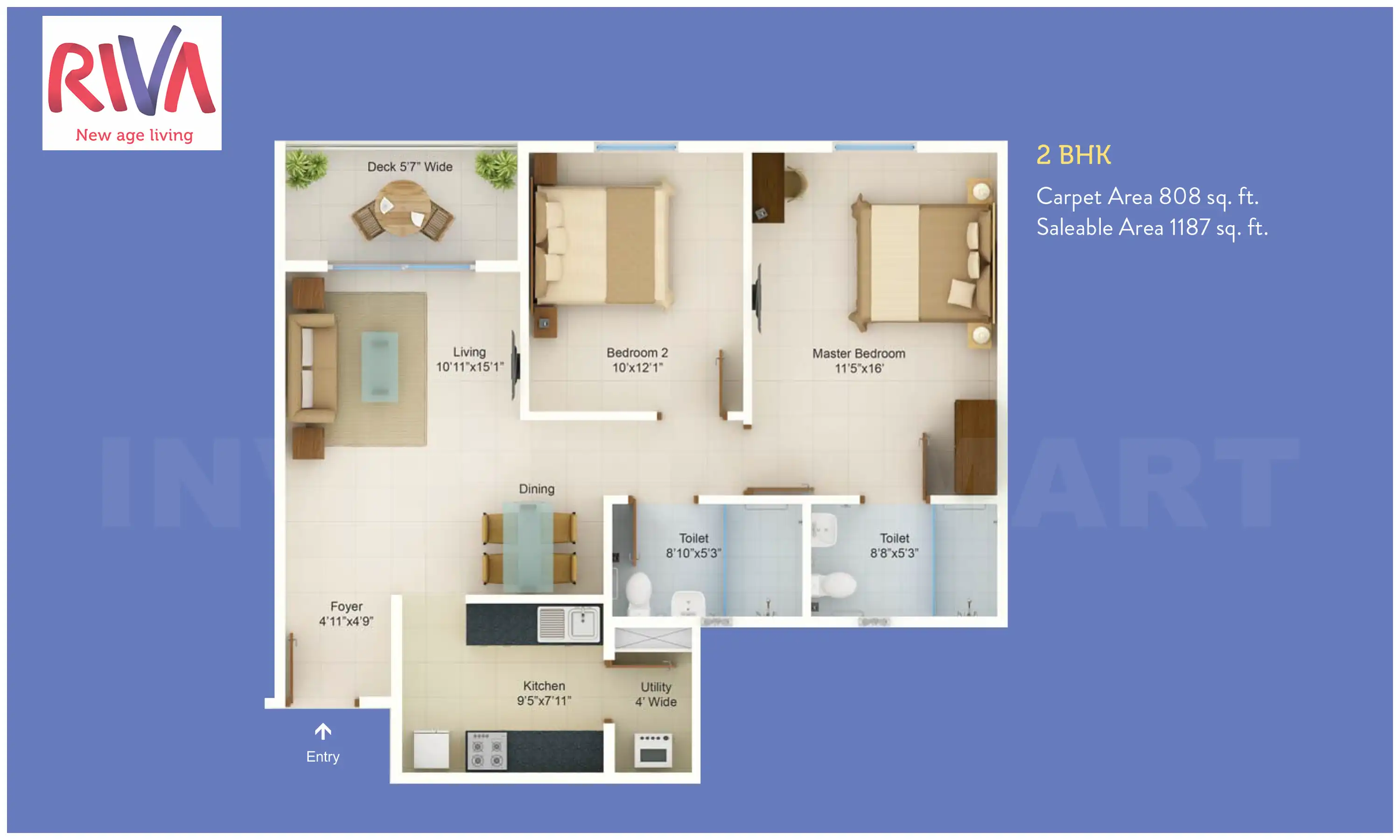1187 Sqft