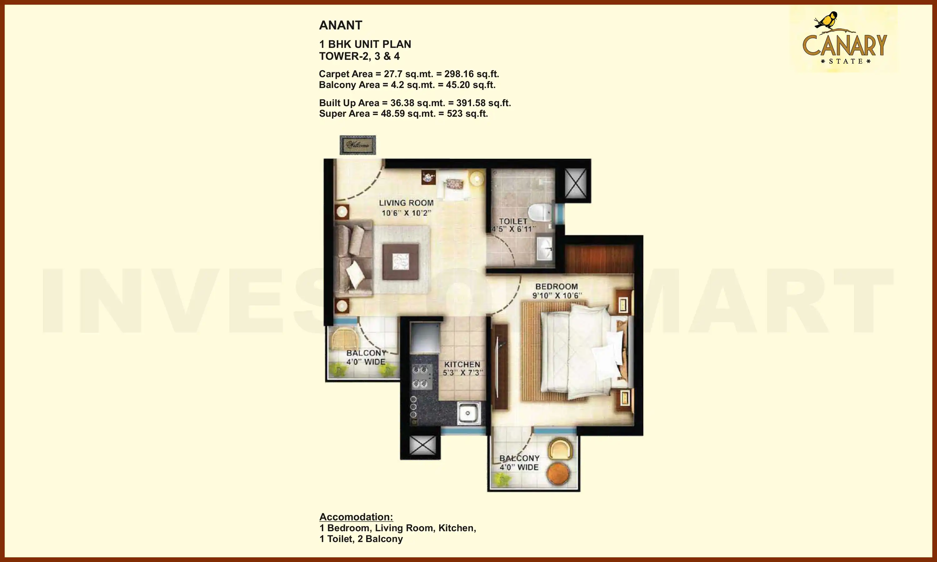 523 Sqft