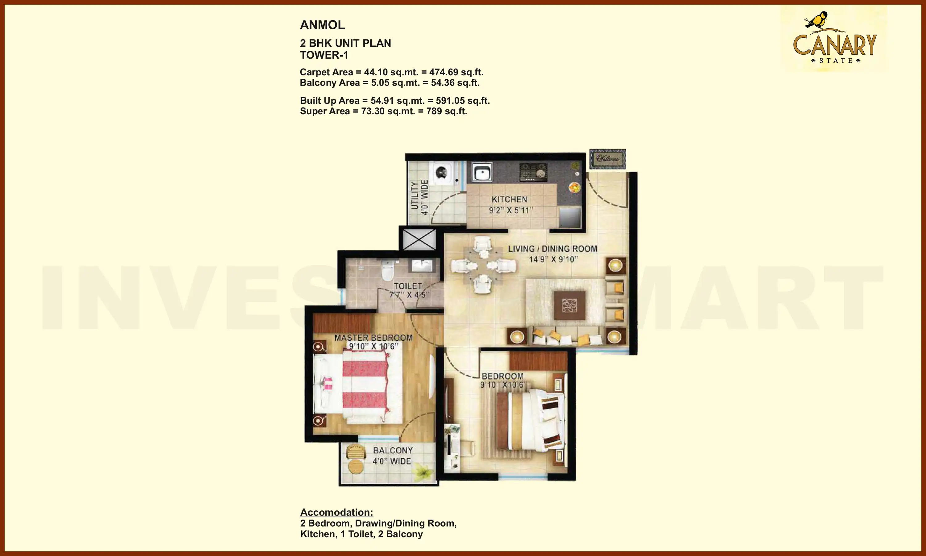789 Sqft