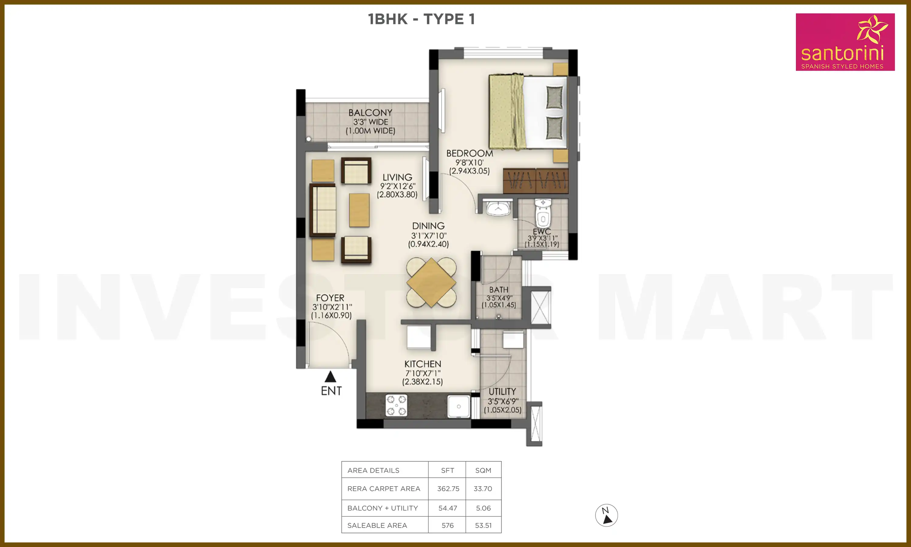 576 Sqft