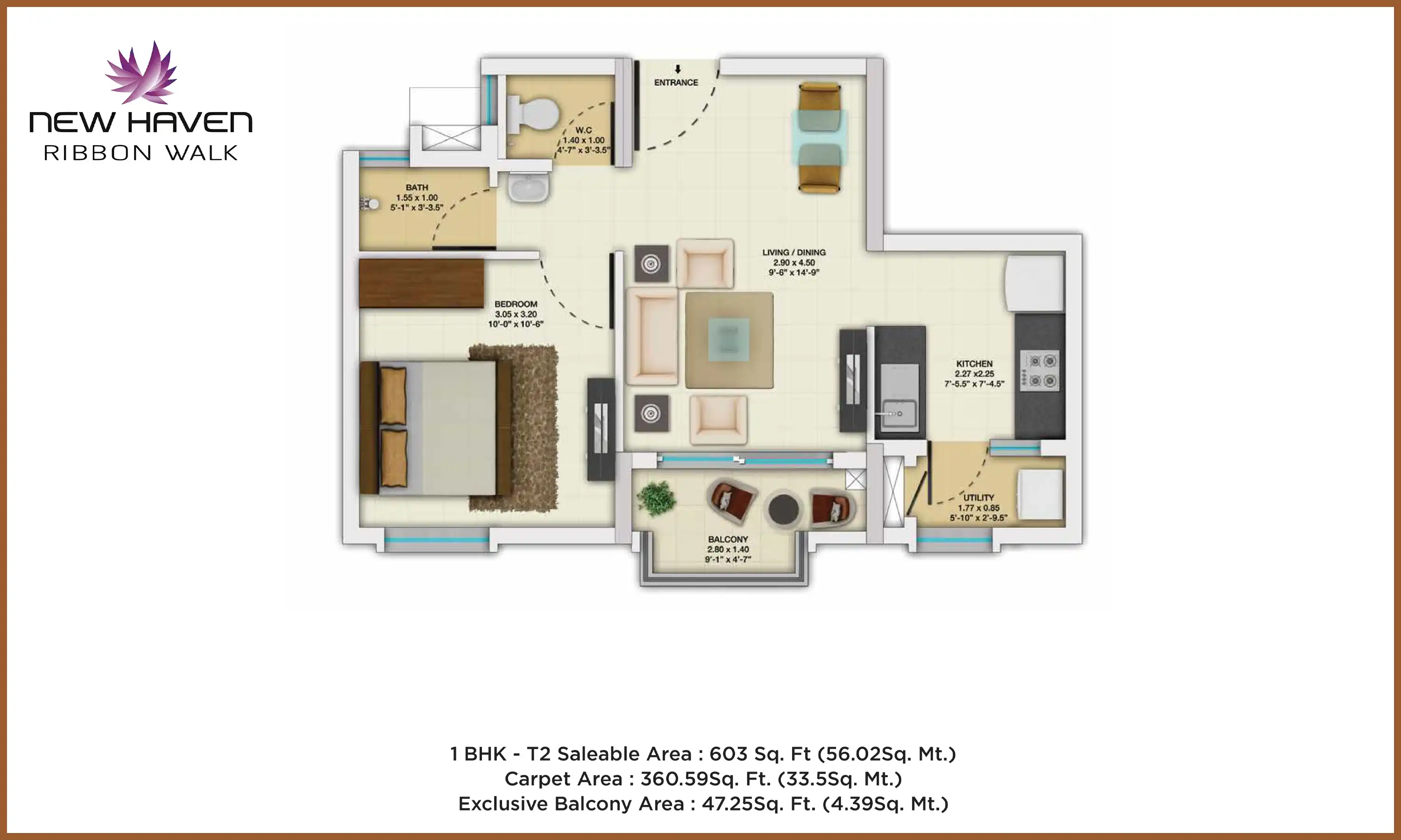 603 Sqft