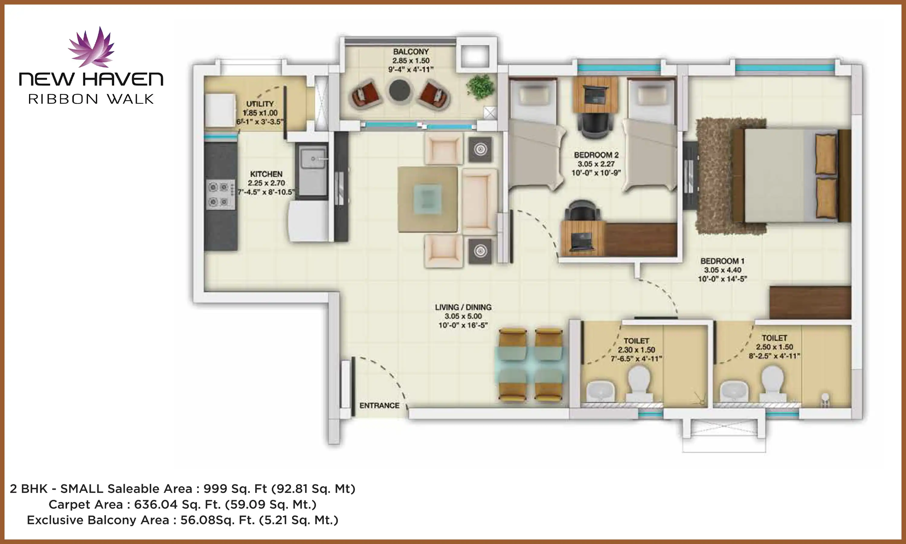999 Sqft