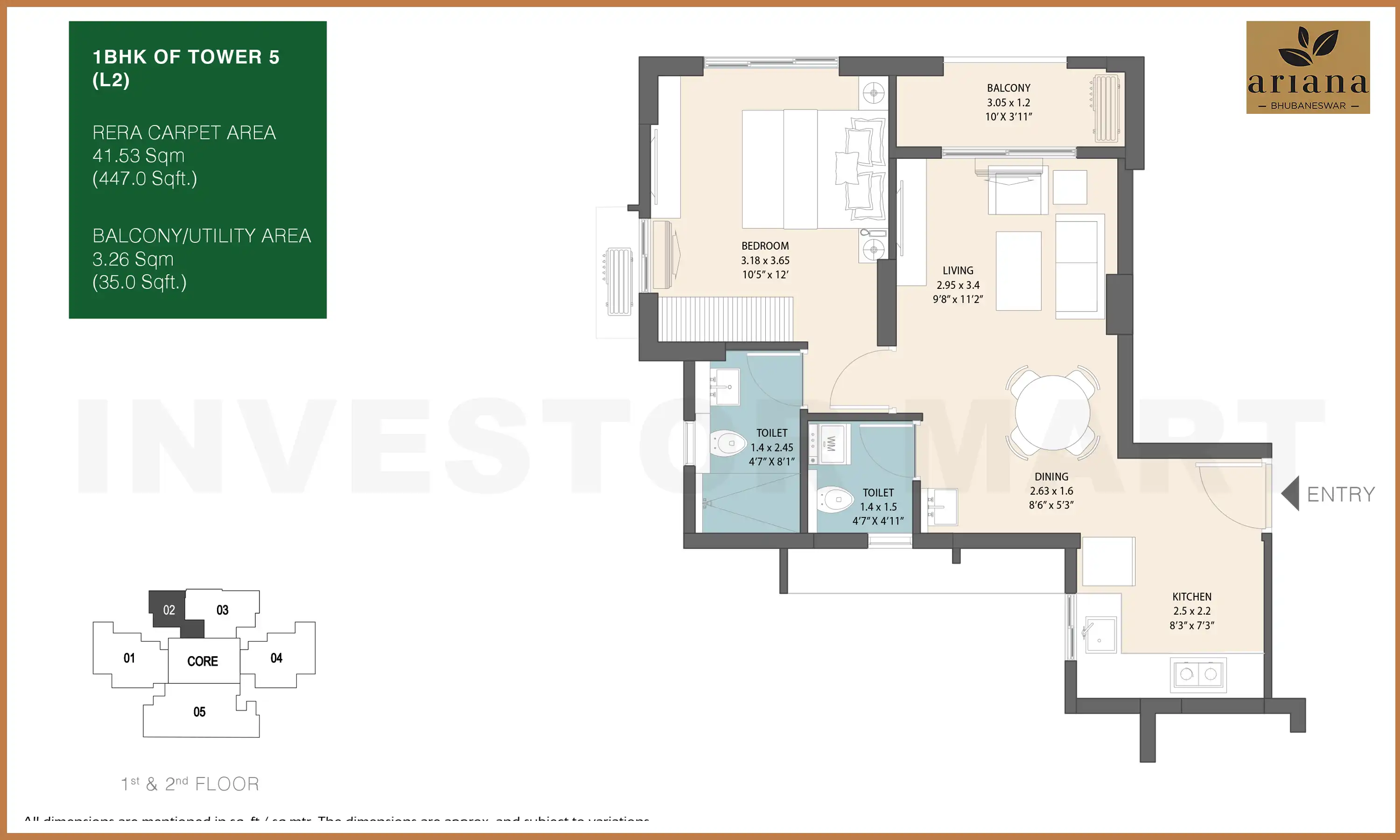 447 Sqft