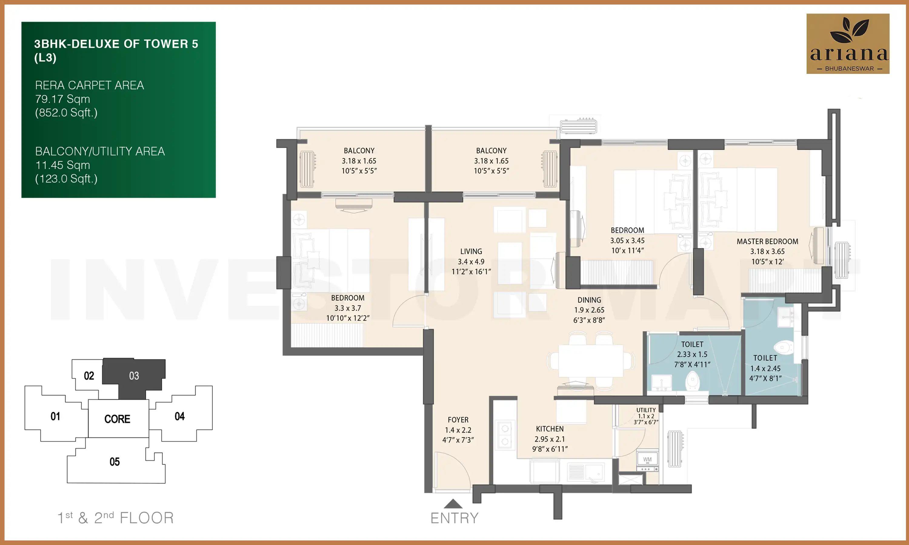 853 Sqft