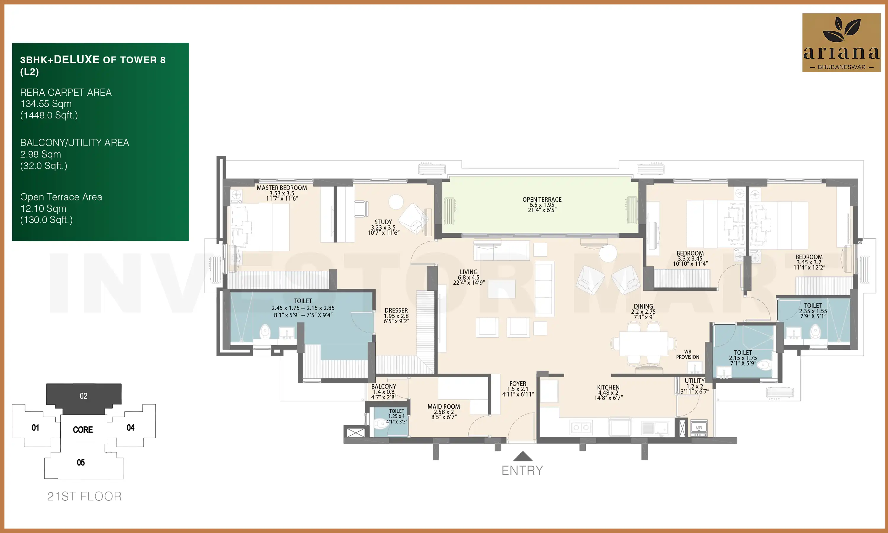 1448 Sqft