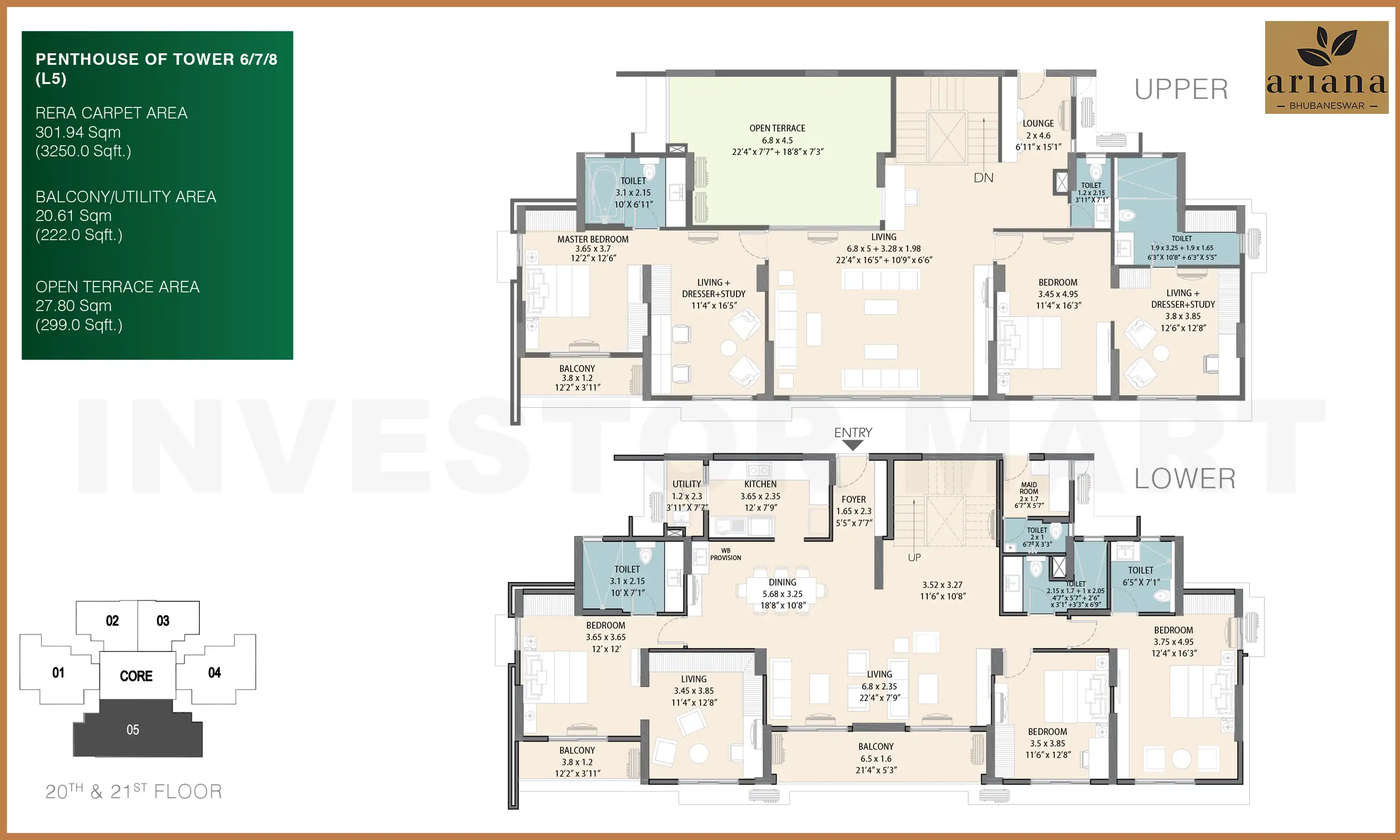 3250 Sqft