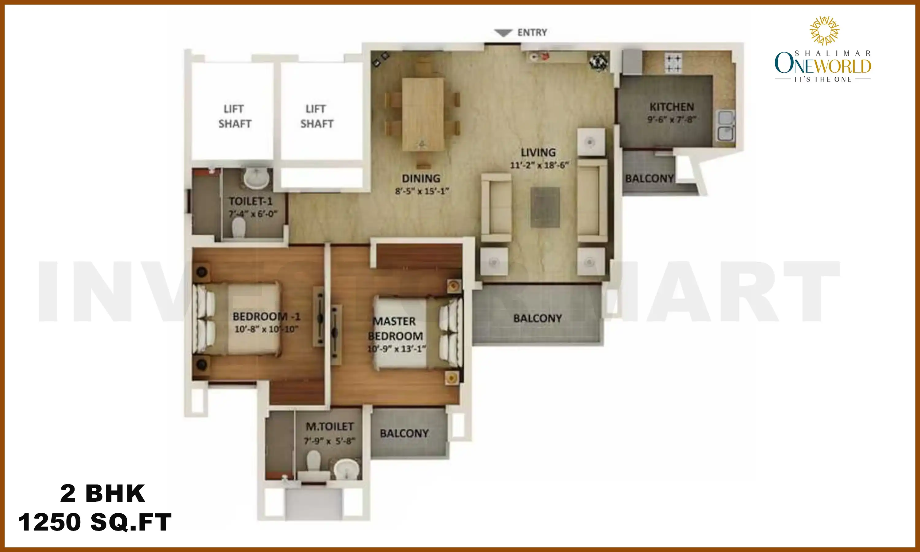 1250 Sqft