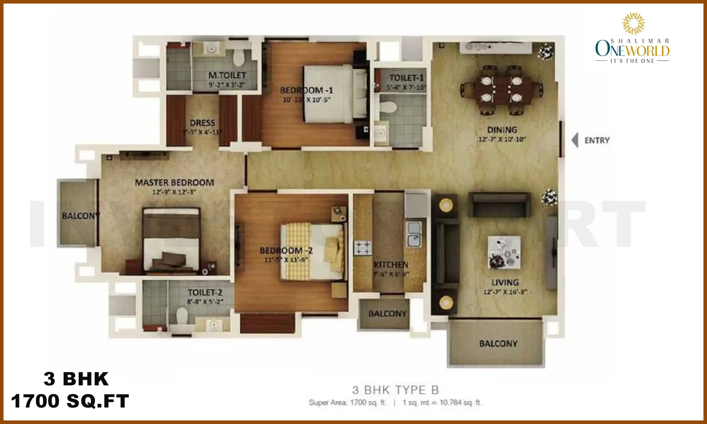 1700 Sqft