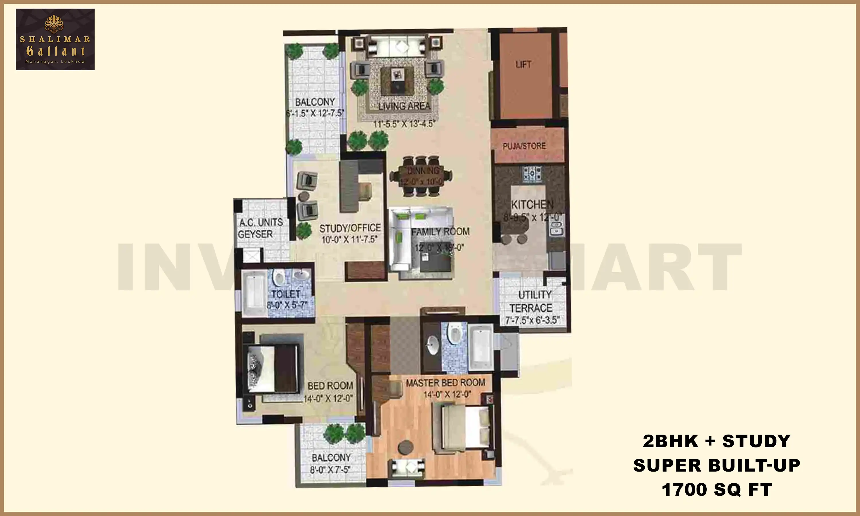 1700 Sqft