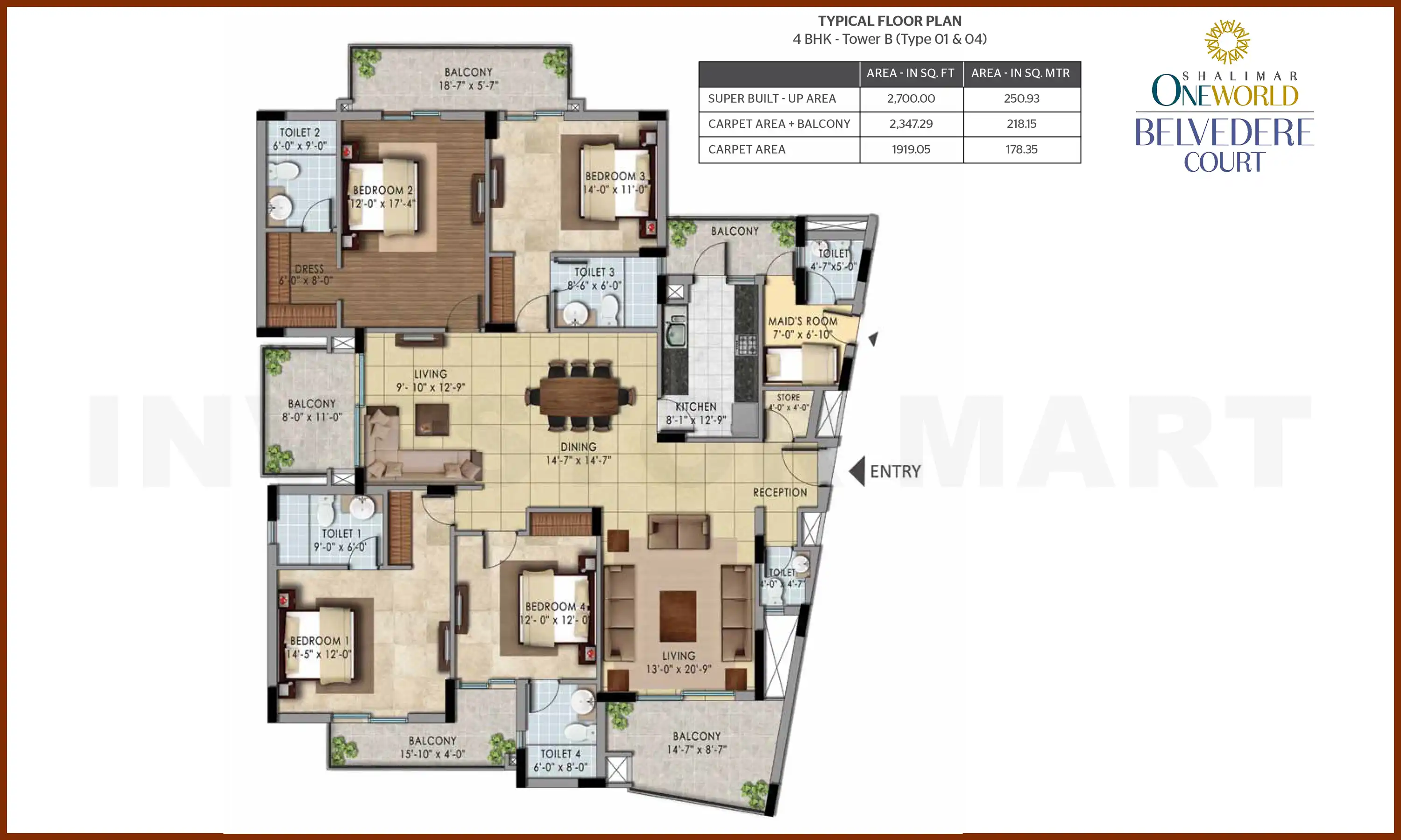 2700 Sqft