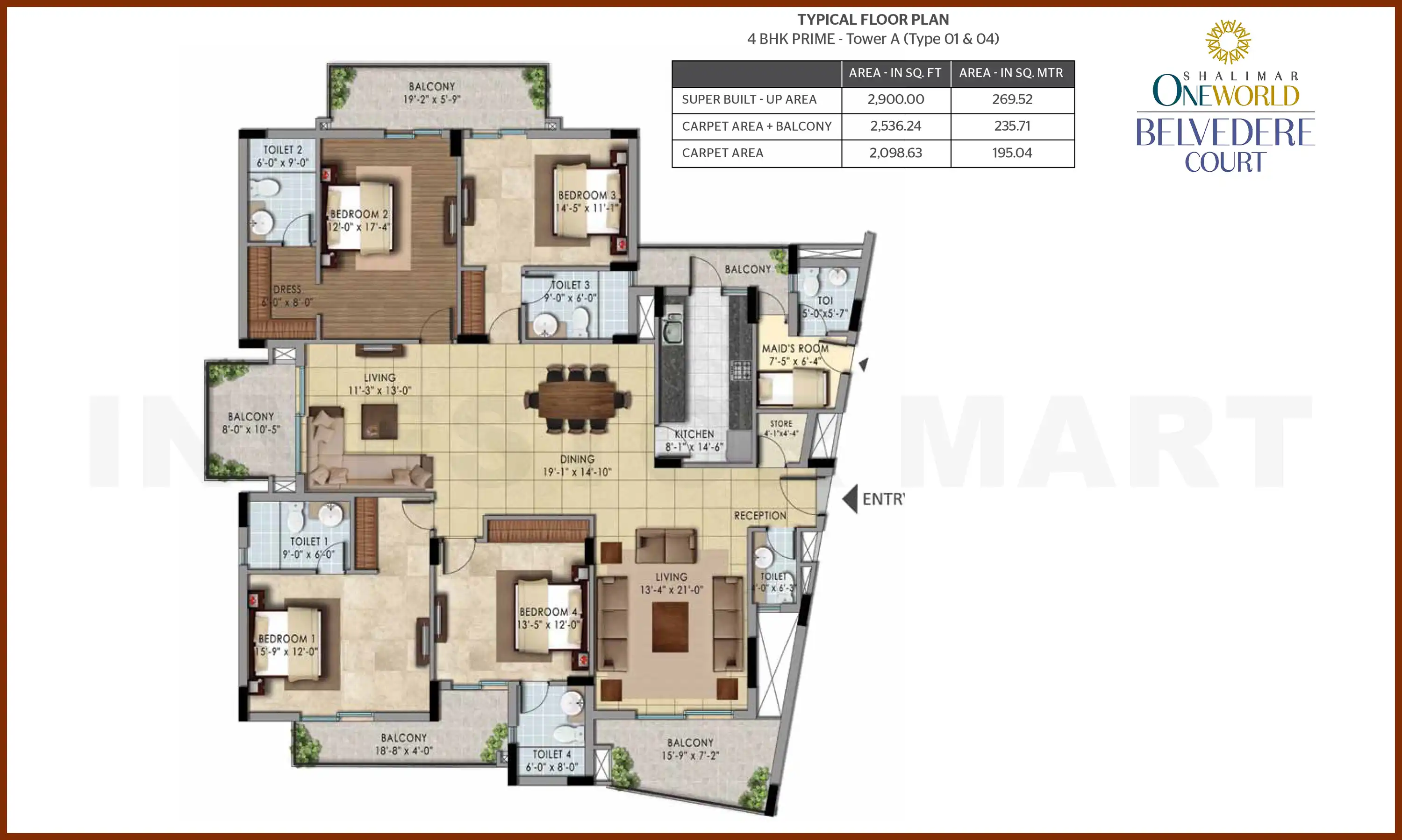 2900 Sqft